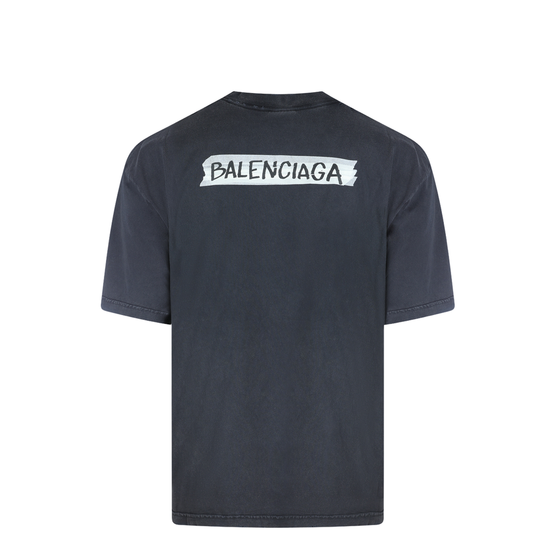 Masking Tape T-shirt Medium Fit in Faded Black - Image 3