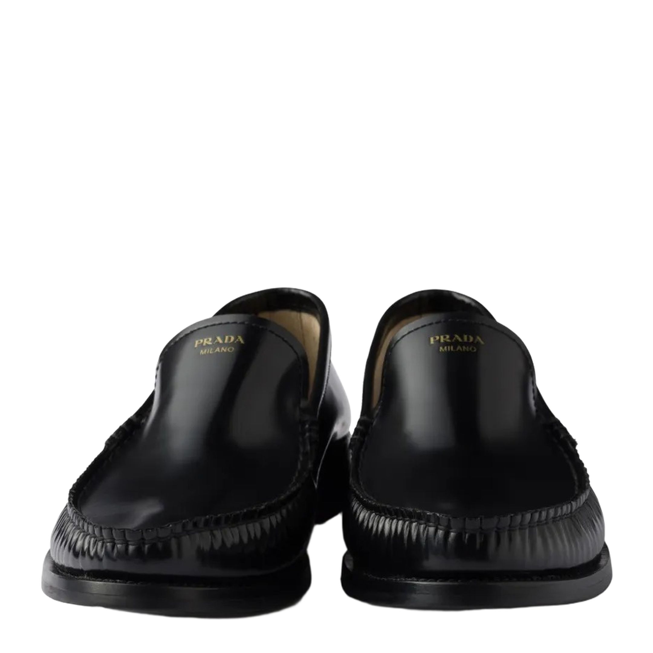 Brushed Fumé Leather Loafers - Image 6