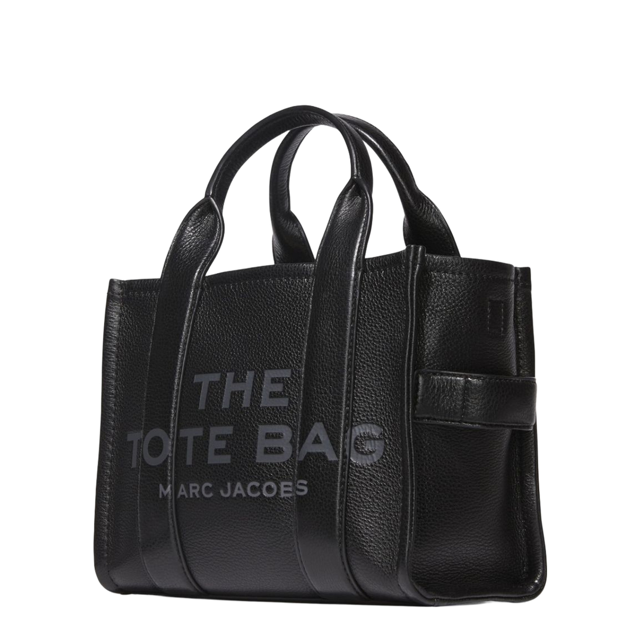 The Small Tote Bag Grainy Leather Bag in Black - Image 3