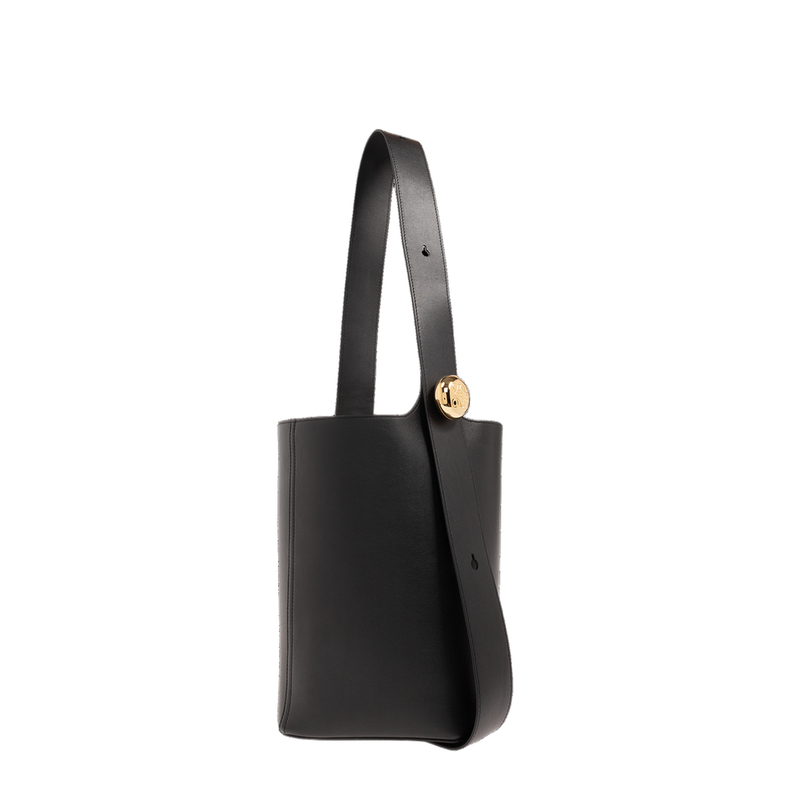Medium Pebble Shoulder Bag Black - Image 4
