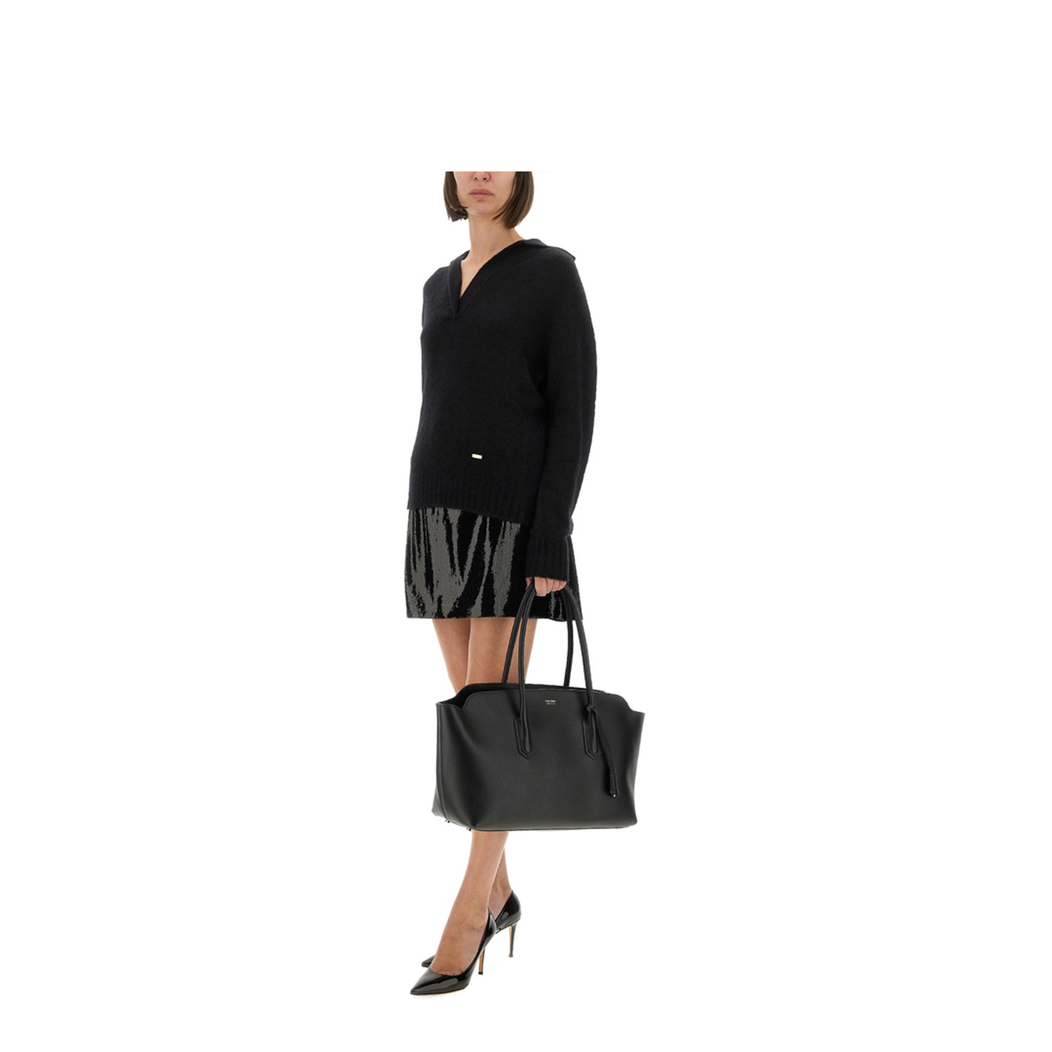 Cashmere and Silk Long Sleeve Polo Shirt - Image 2