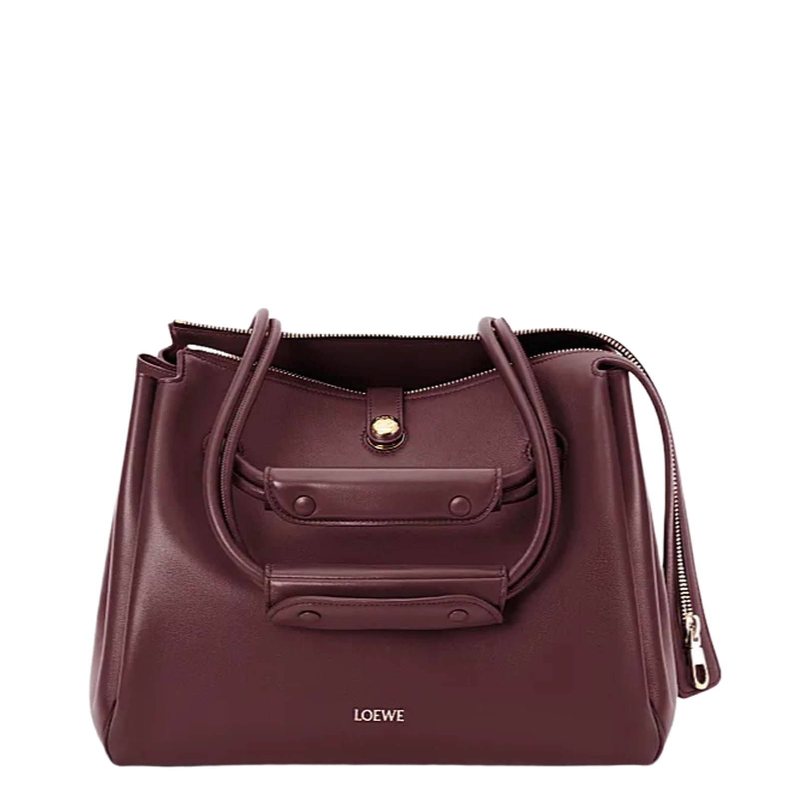 Puzzle Fold Pouch in Shiny Nappa Calfskin - Image 1