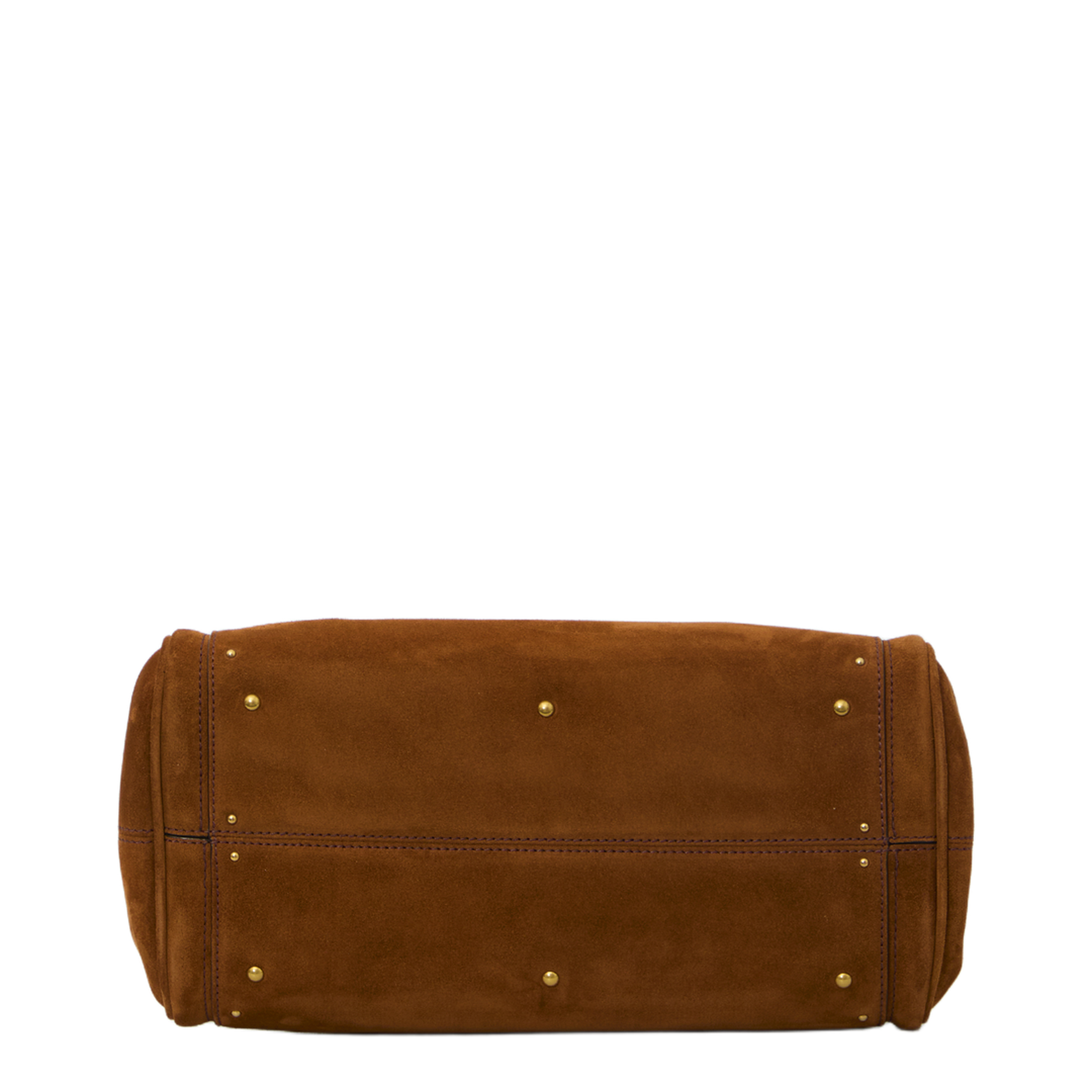 Paddington Suede Calfskin Shoulder Bag - Vintage Brown - Image 3