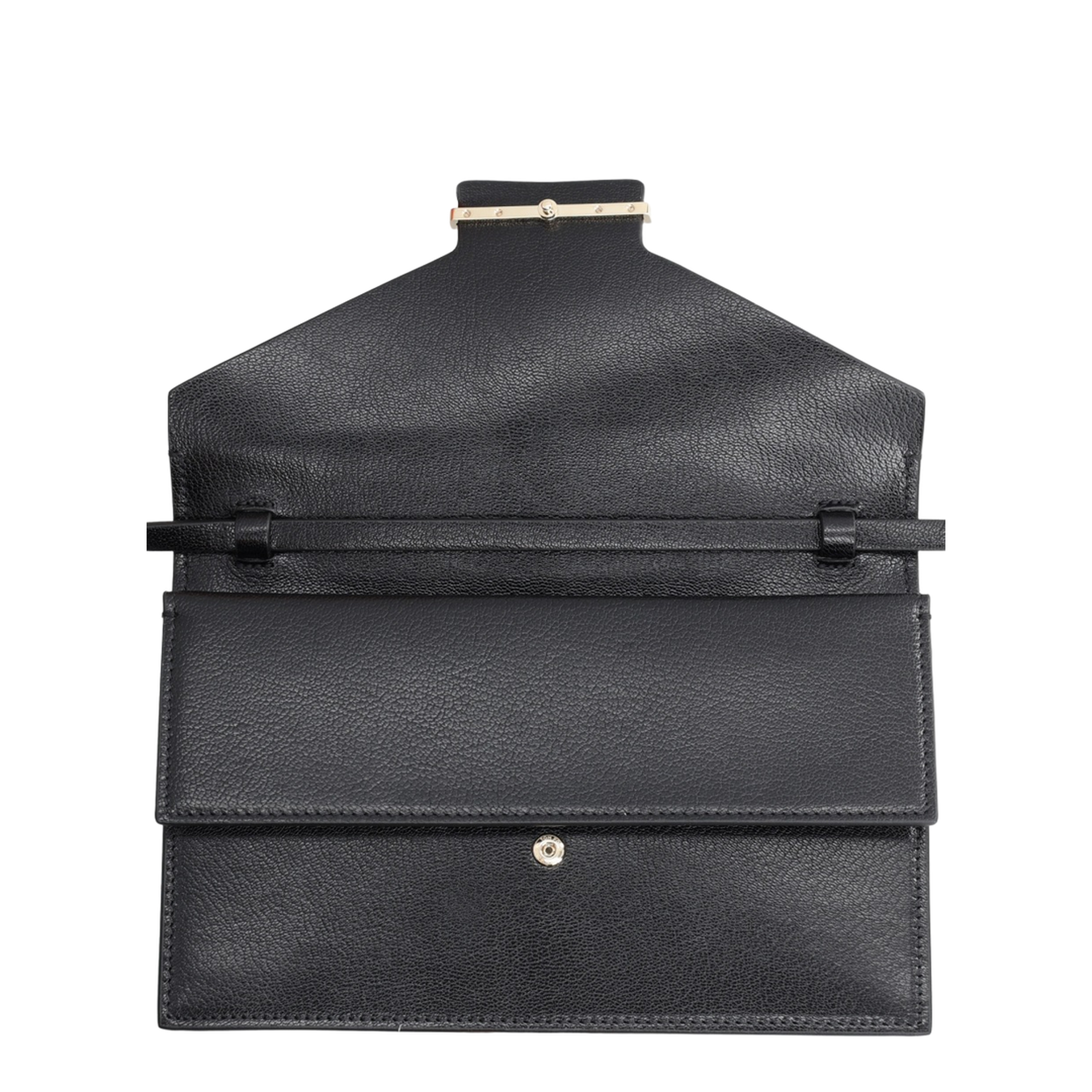 Mini Goatskin Clutch - Black - Image 3