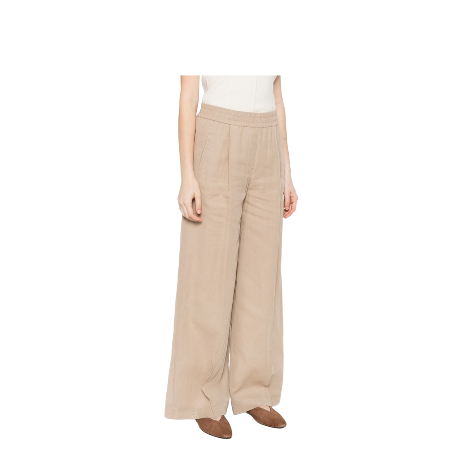 Cotton Trousers Cream - Image 5