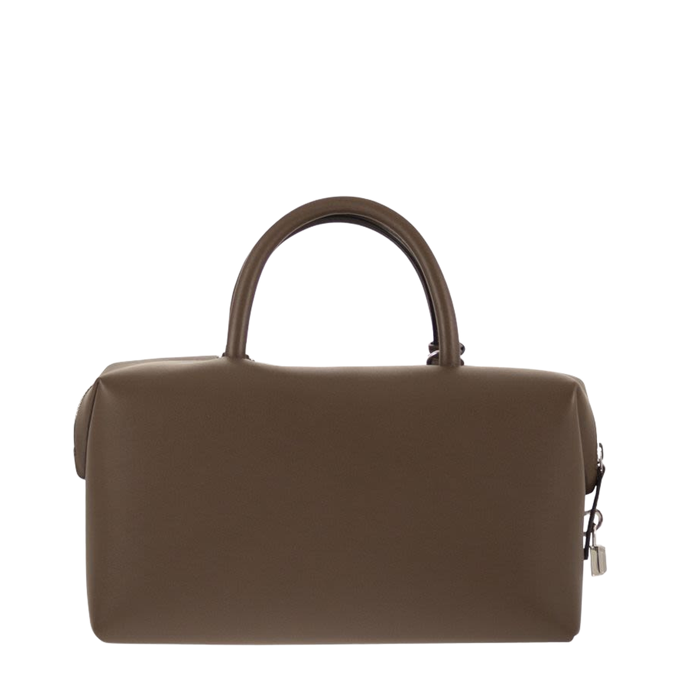 Holdall Medium Calfskin Satchel Bag - Beige - Image 2