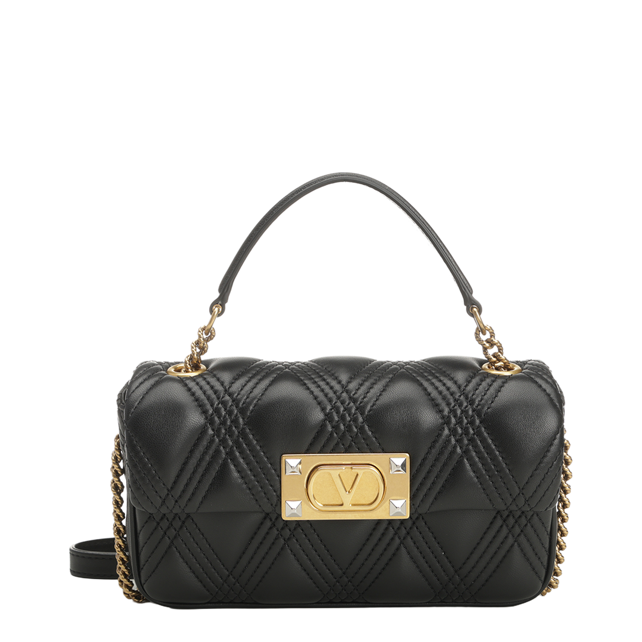 Garavani Small Shoulder Bag Quiltie 67 Black - Image 1