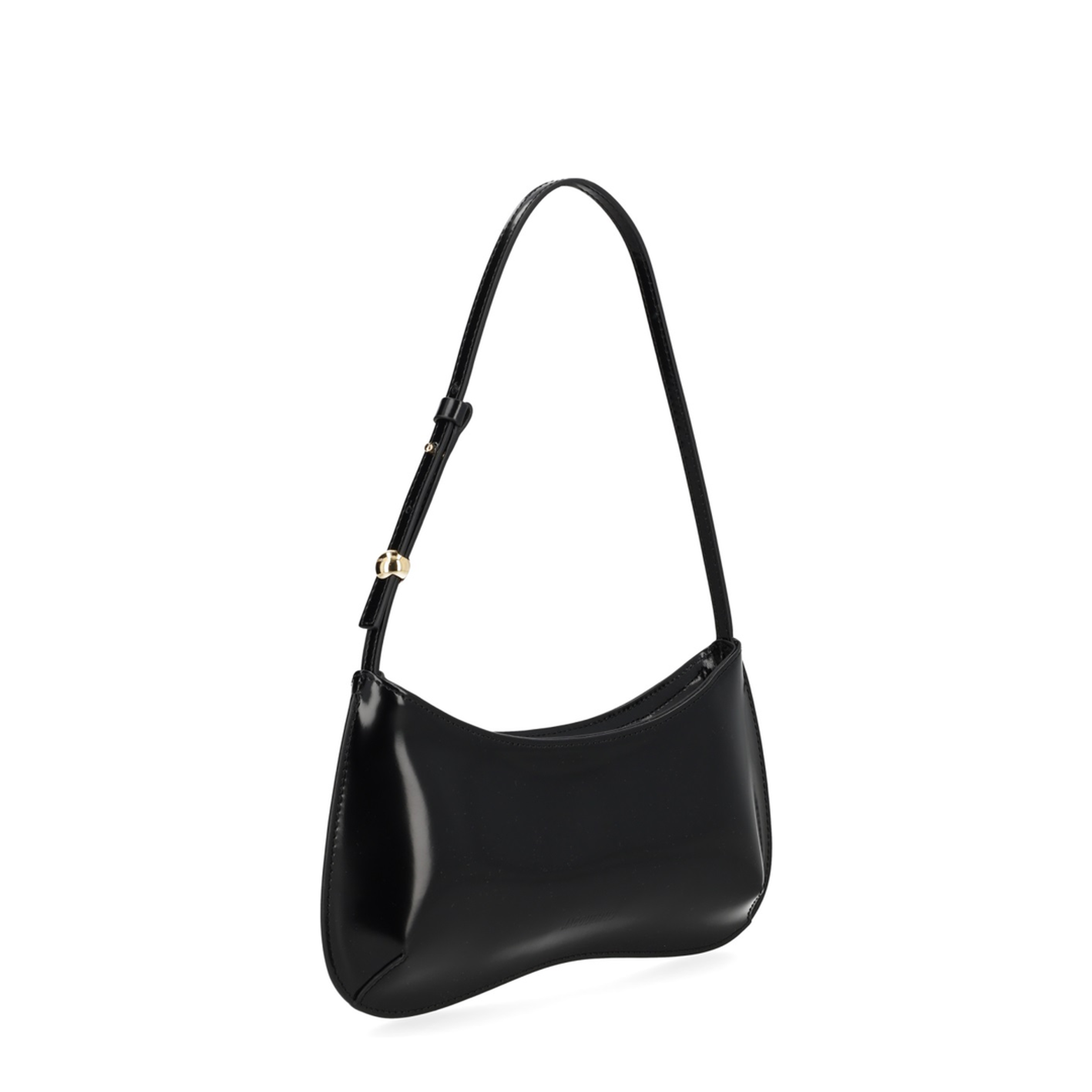 Le Bisou Calf Leather Shoulder Bag - Black - Image 3
