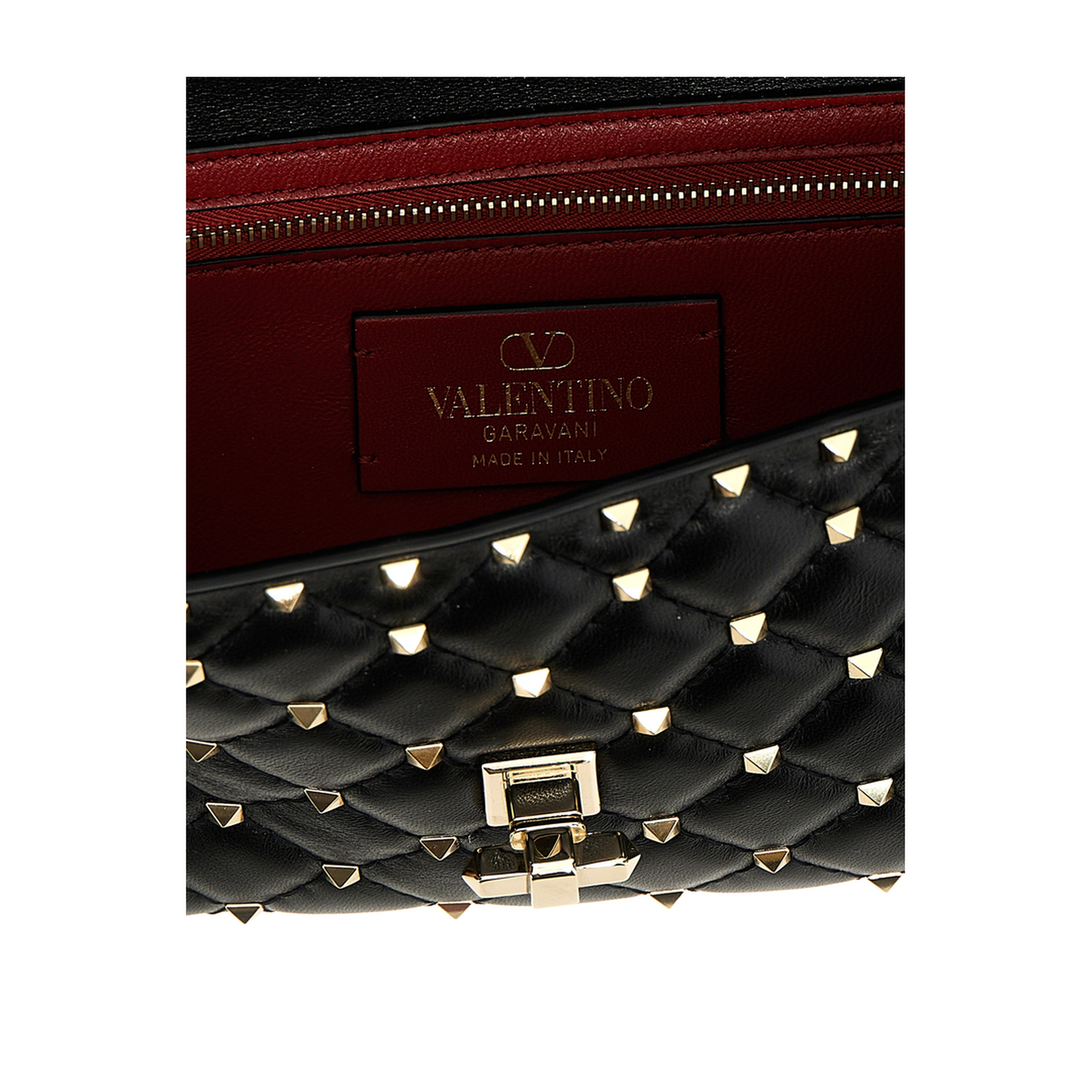 Rockstud Spike Nappa Leather Shoulder Bag - Image 4