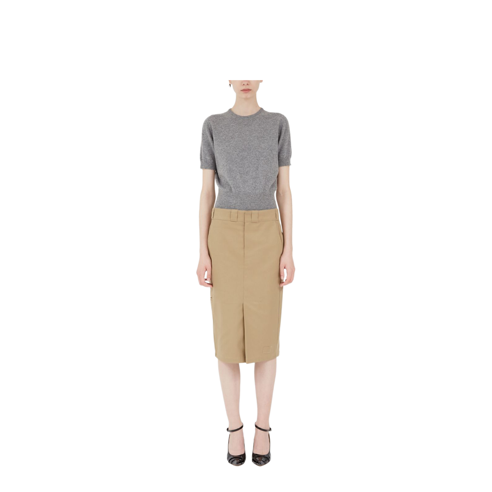 Skater Chino Midi Skirt - Image 2