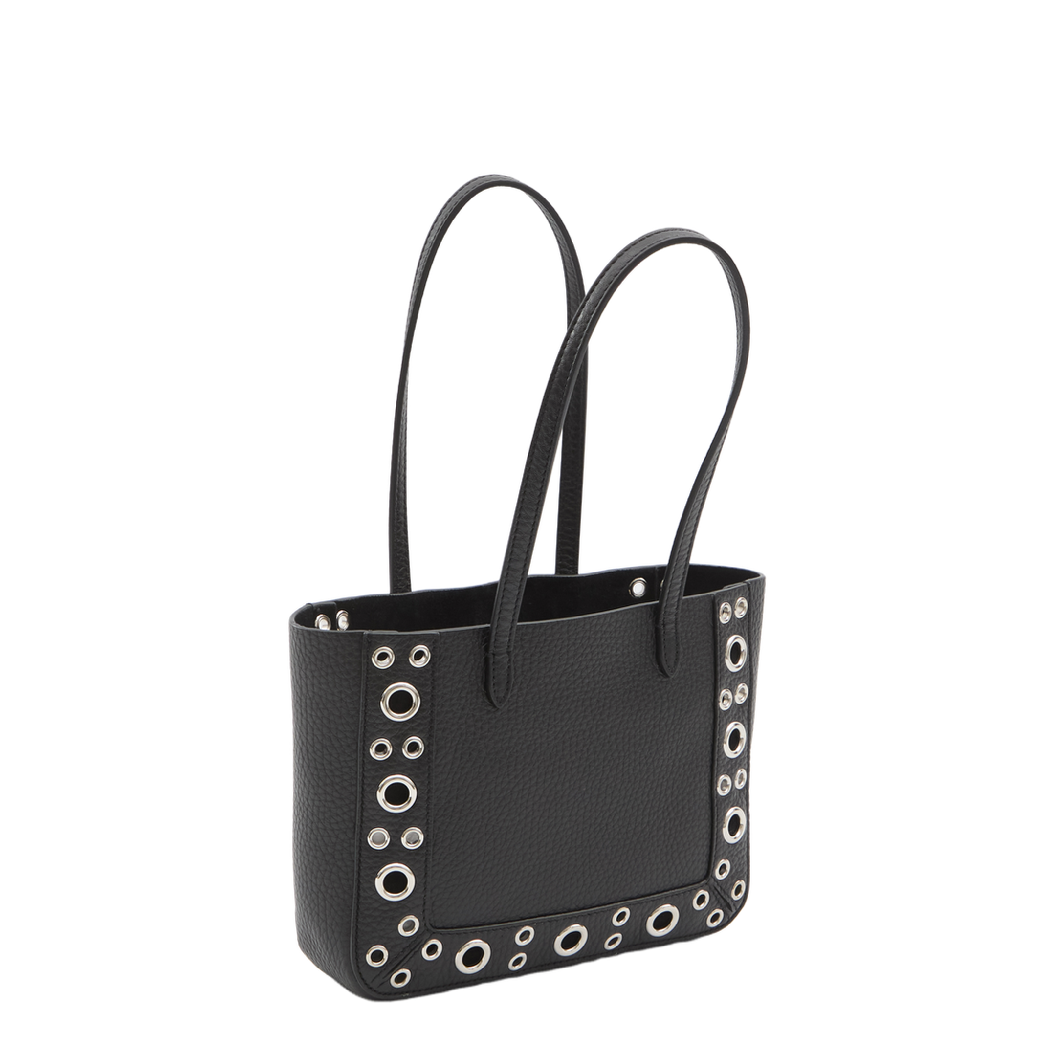 Nellcôte Mini Calfskin Shopping Bag - Nero - Image 2