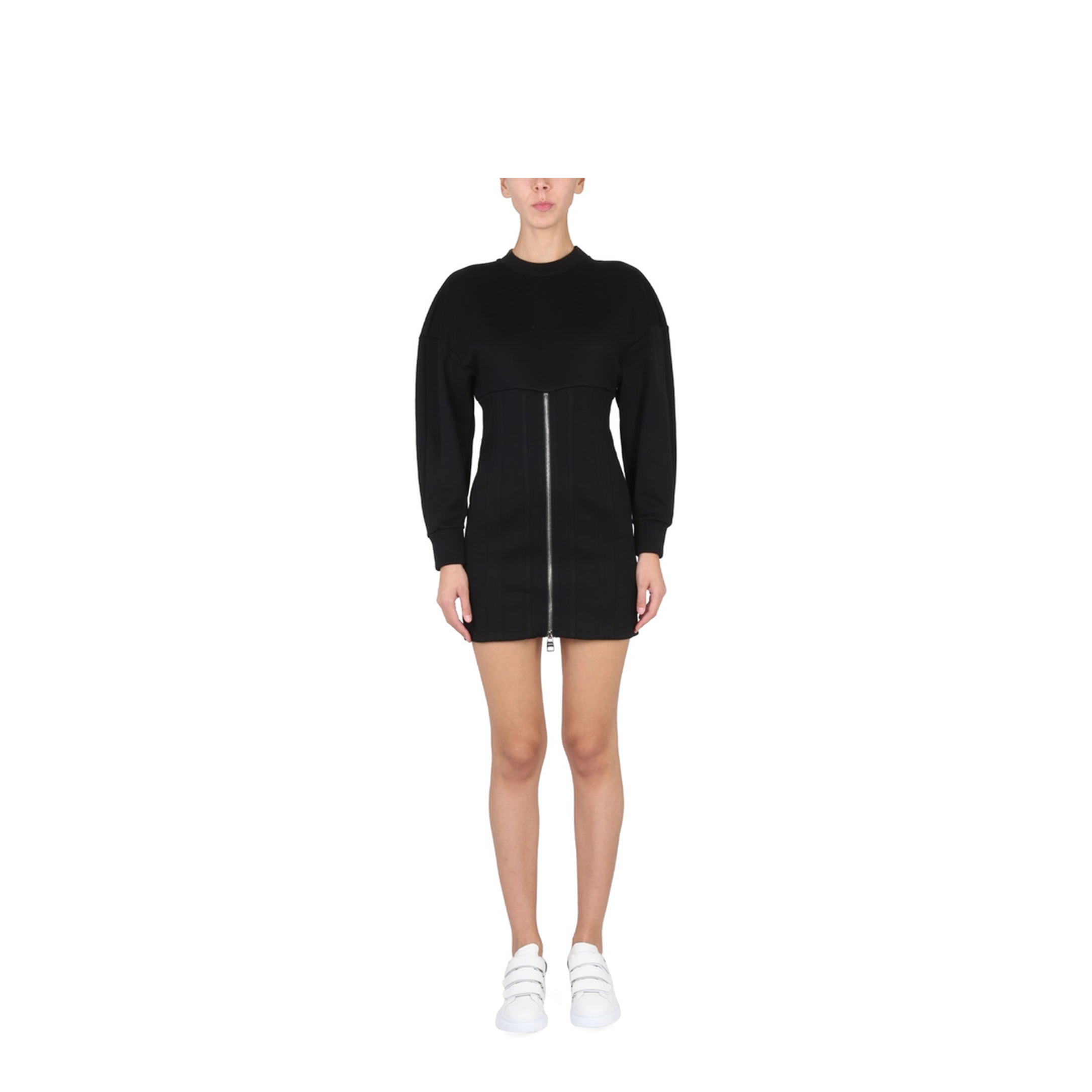 Mini Dress with Cocoon Sleeves - Image 1