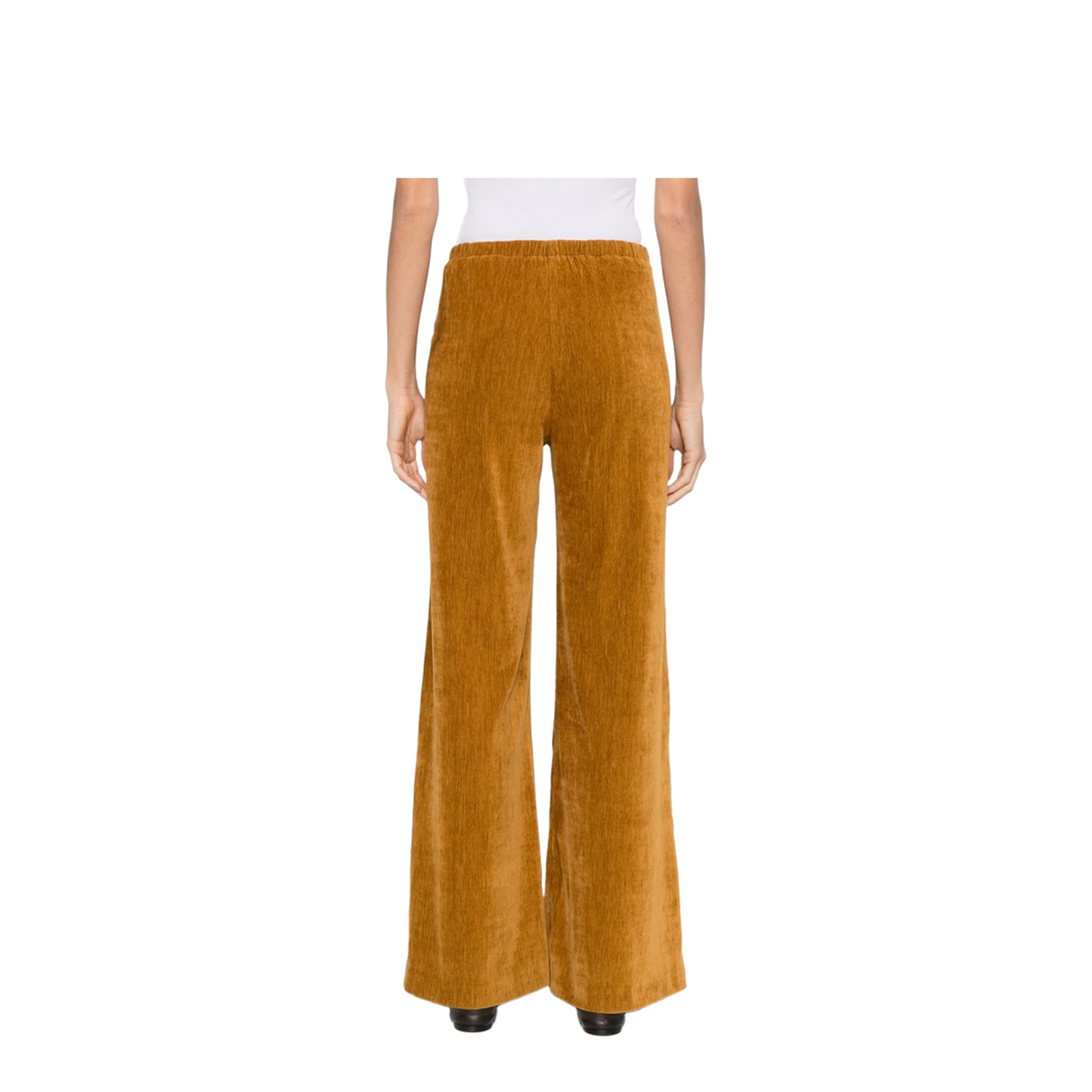 Velvet High-Waisted Trousers - Image 2