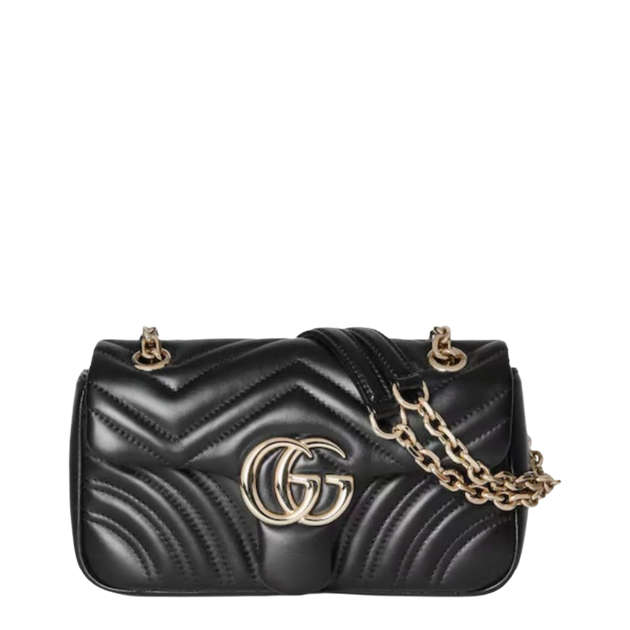 Small Shoulder Bag Black Leather - Image 1