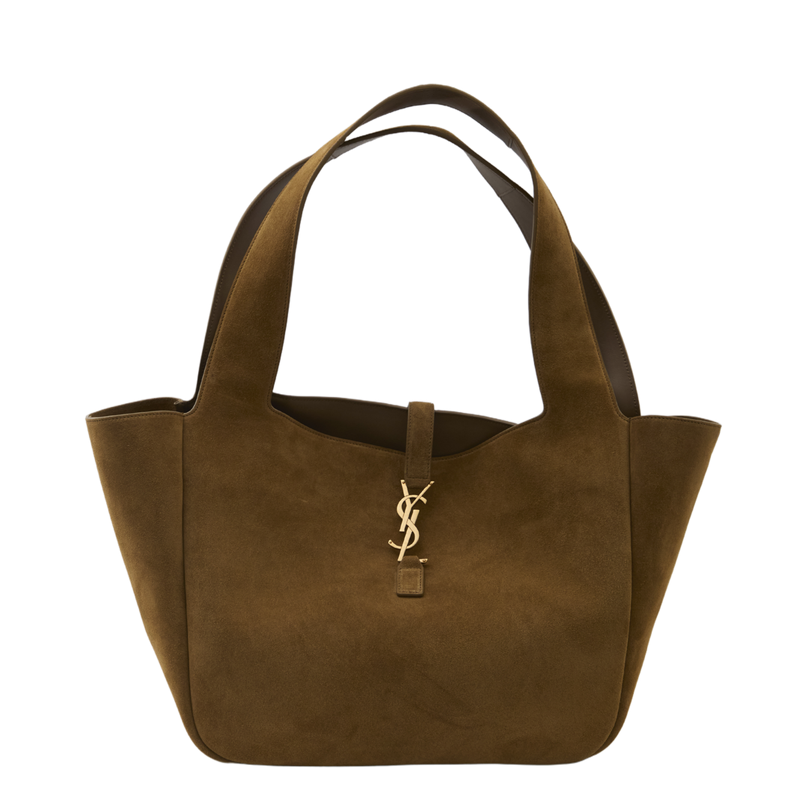 Biscuit Suede Leather Le 5 A 7 Bea Shopping Bag - Image 1