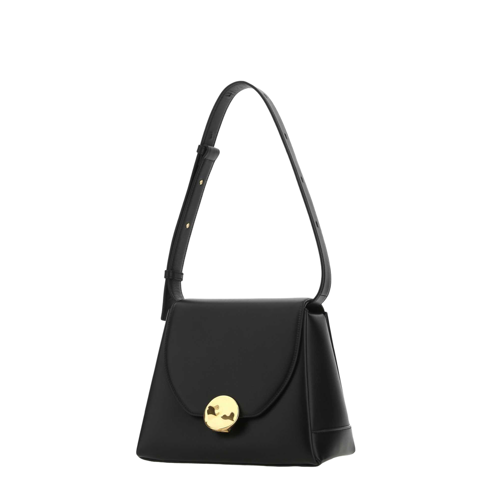 Victor Small Handbag Small Calf Leather Bag - Black - Image 3