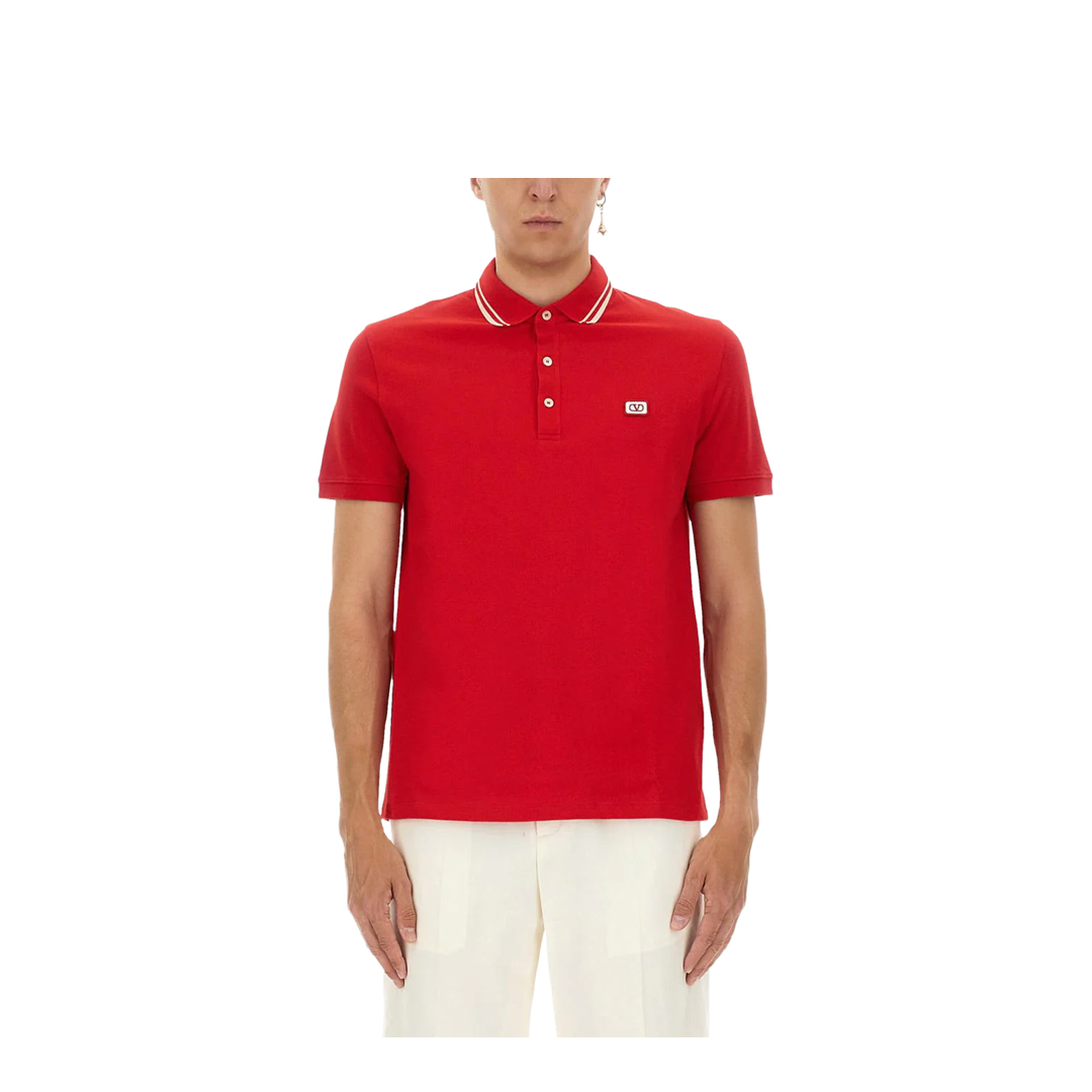 Polo Shirt With Signature Vlogo - Image 1