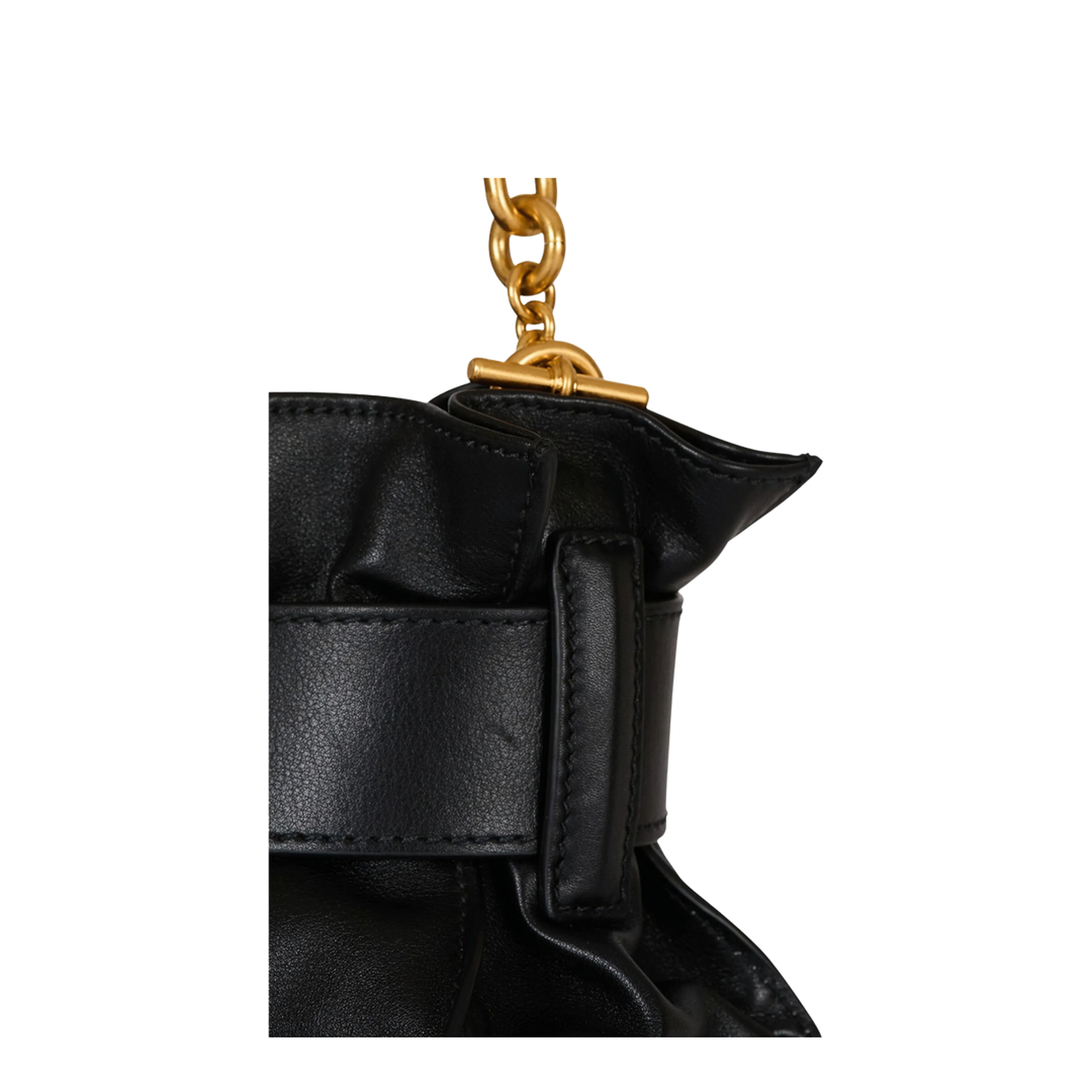 Shoulder Bag Leather Black - Image 3