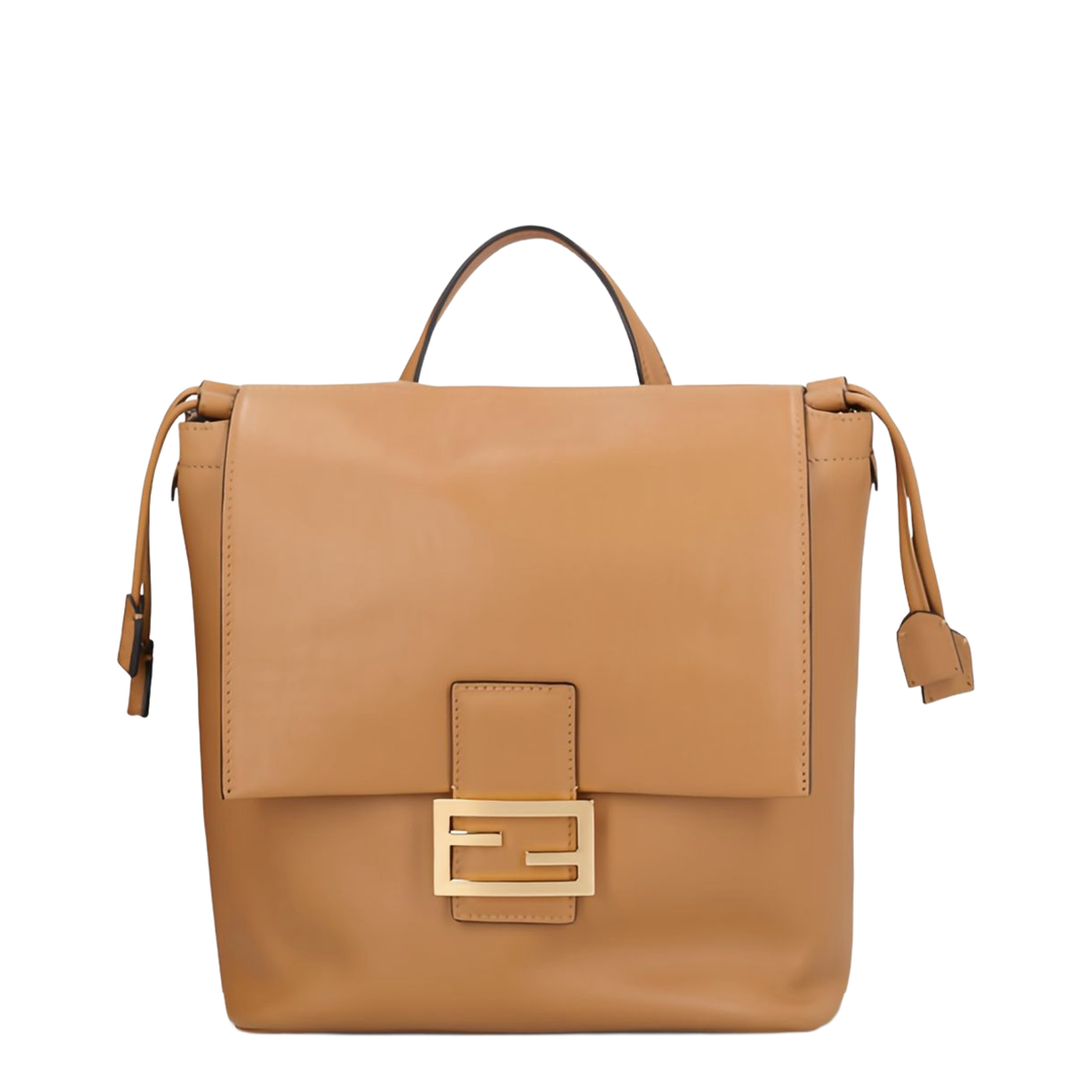 Leather Backpack Beige - Image 1