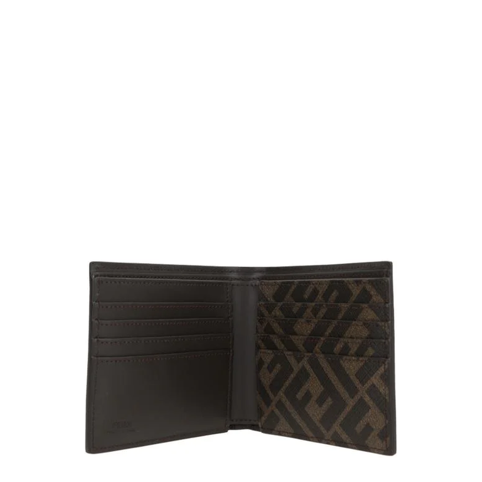 FF Squared Bi-Fold Wallet Leather Brown - Image 1