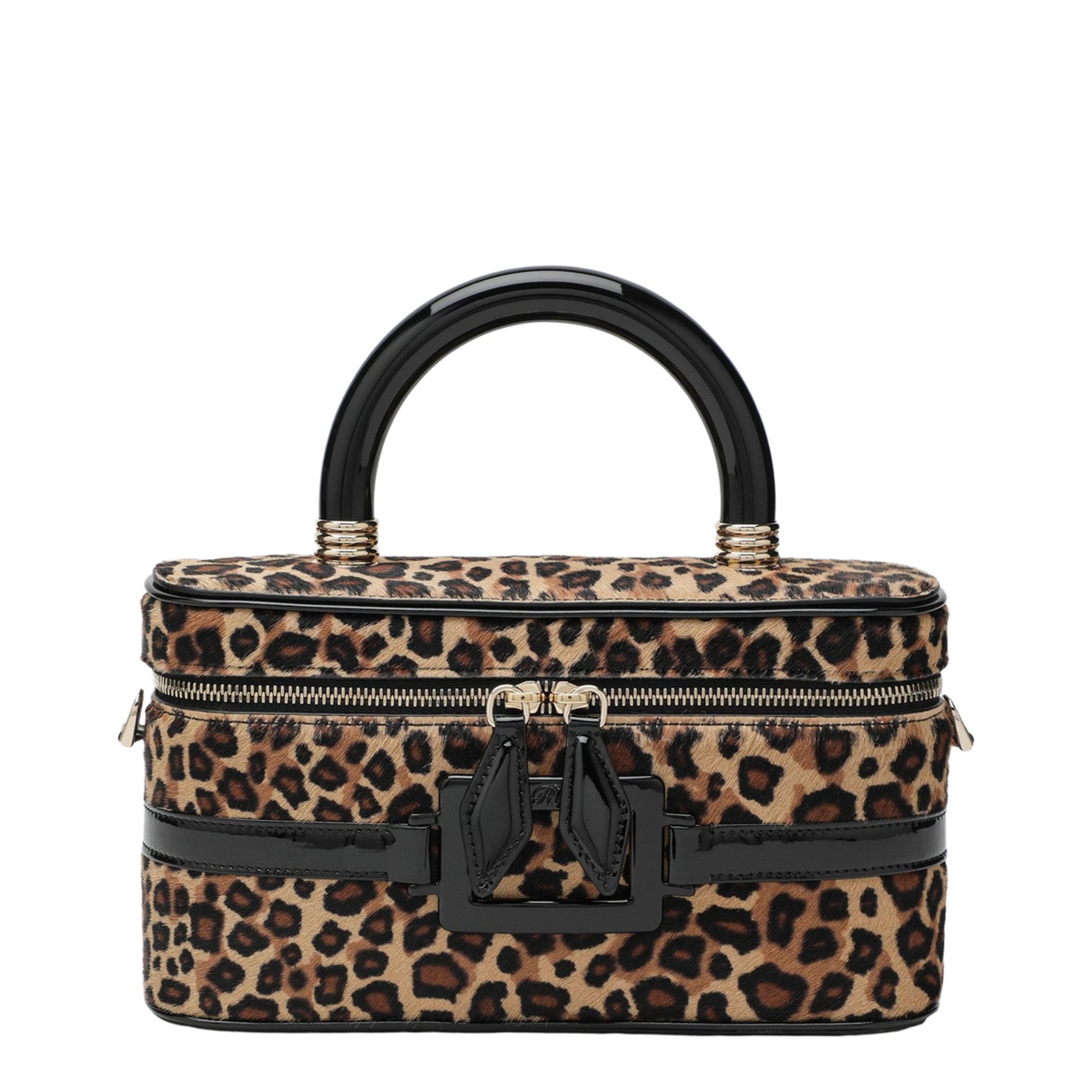 Belle Vivier Mini Haircalf Vanity Bag - Multicolor - Image 1
