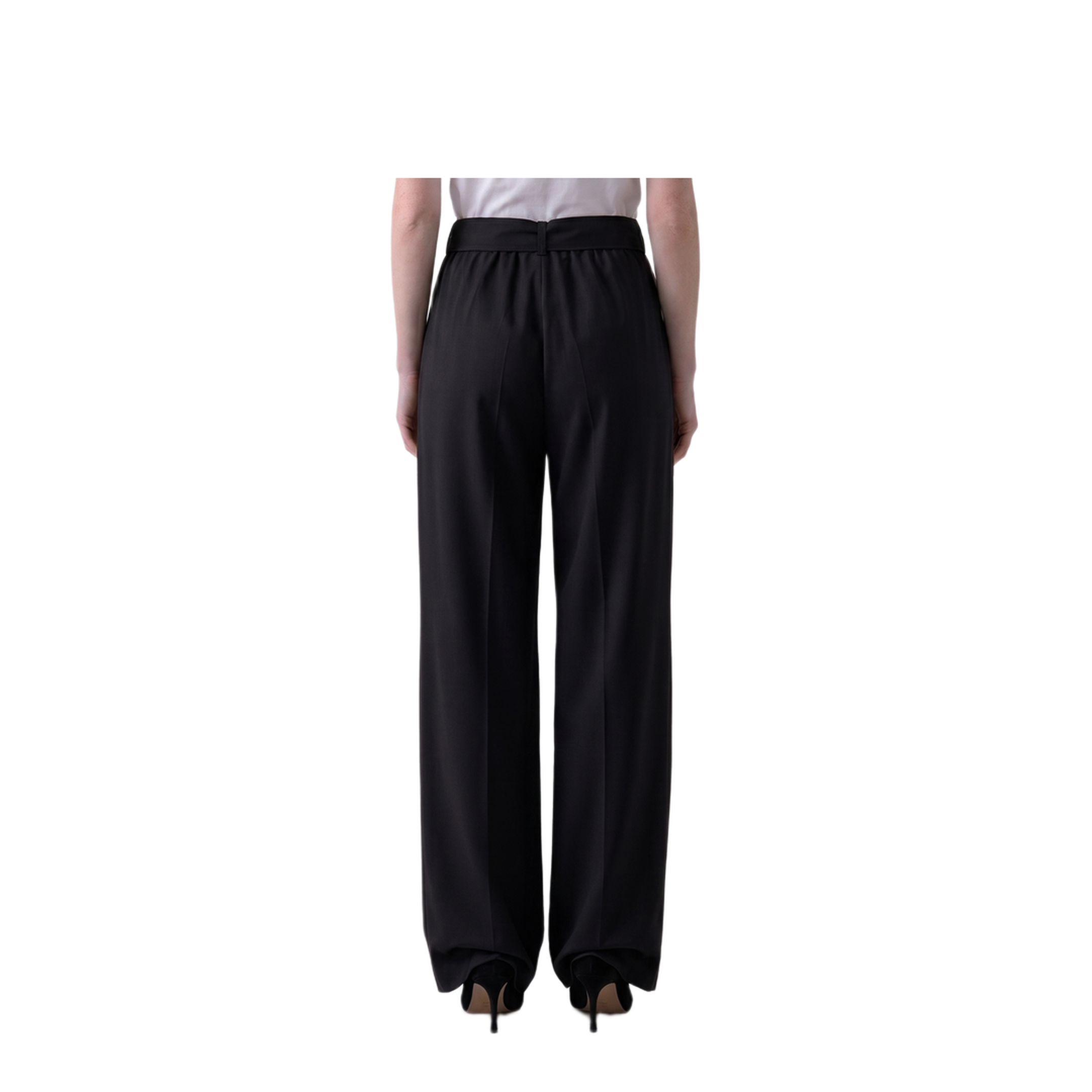 Editto Wool Trousers with Belt - Image 2