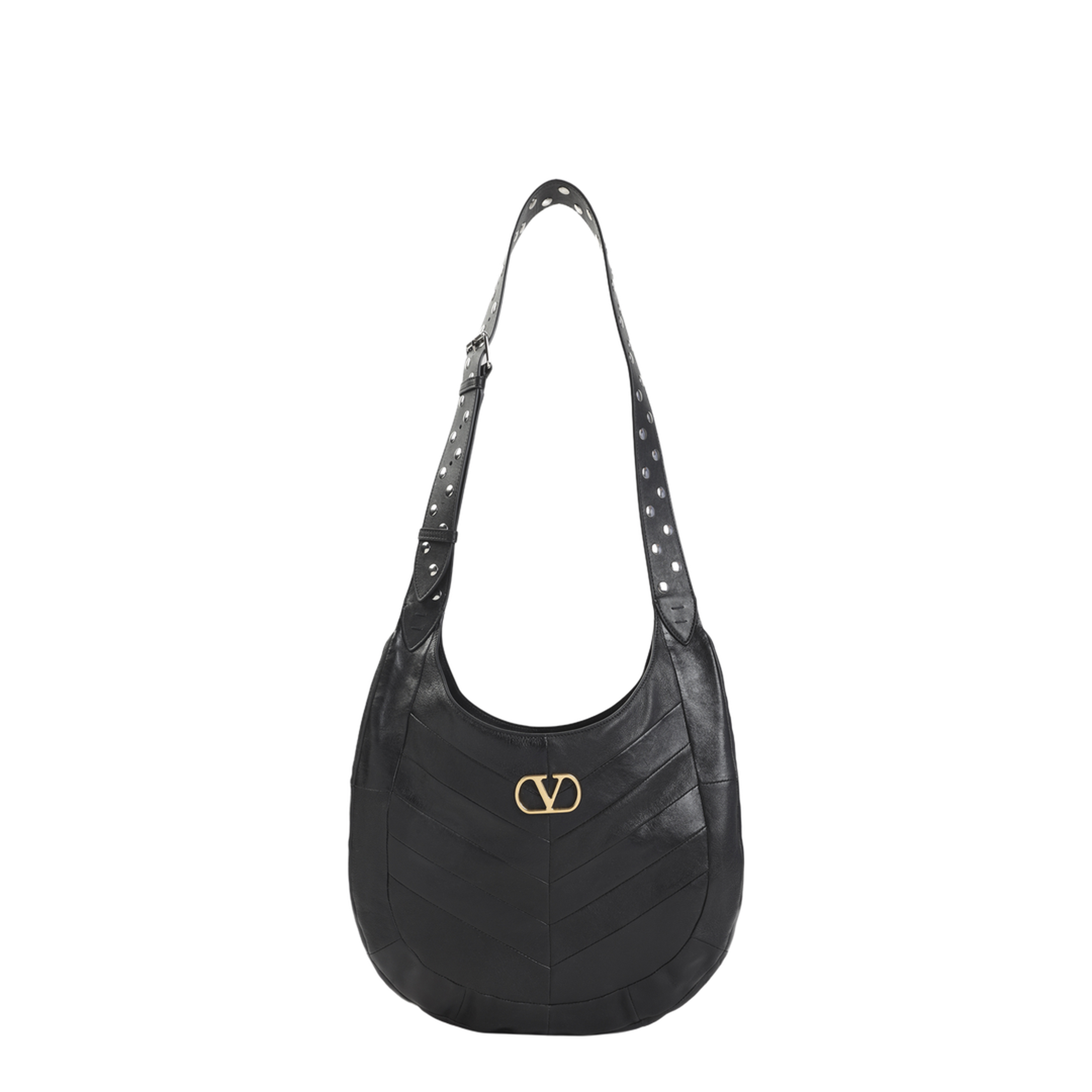 Hoboho Medium Nappa Leather Hobo Bag - Nero - Image 4