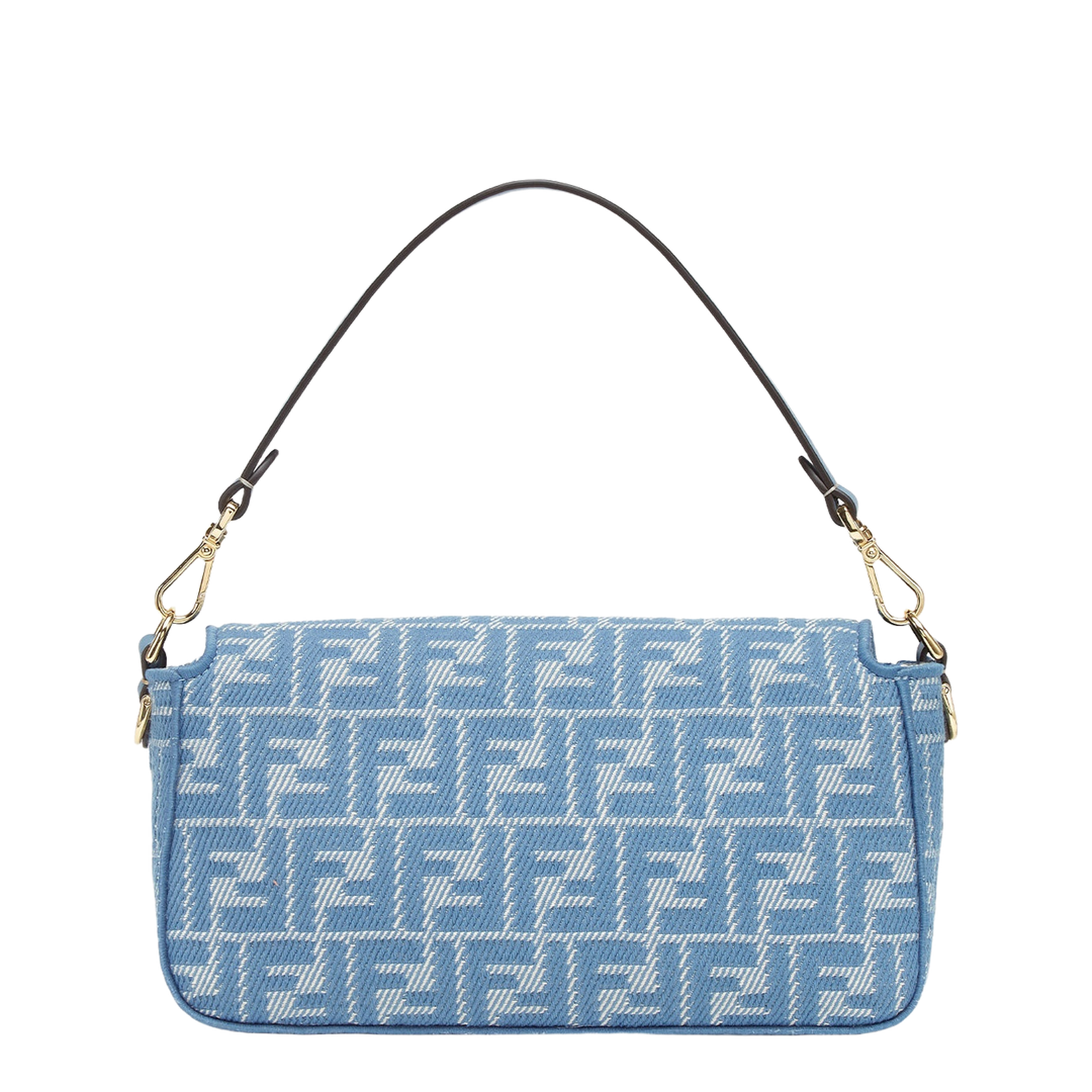 Baguette
Blue Denim Effect FF Jacquard Bag - Image 2