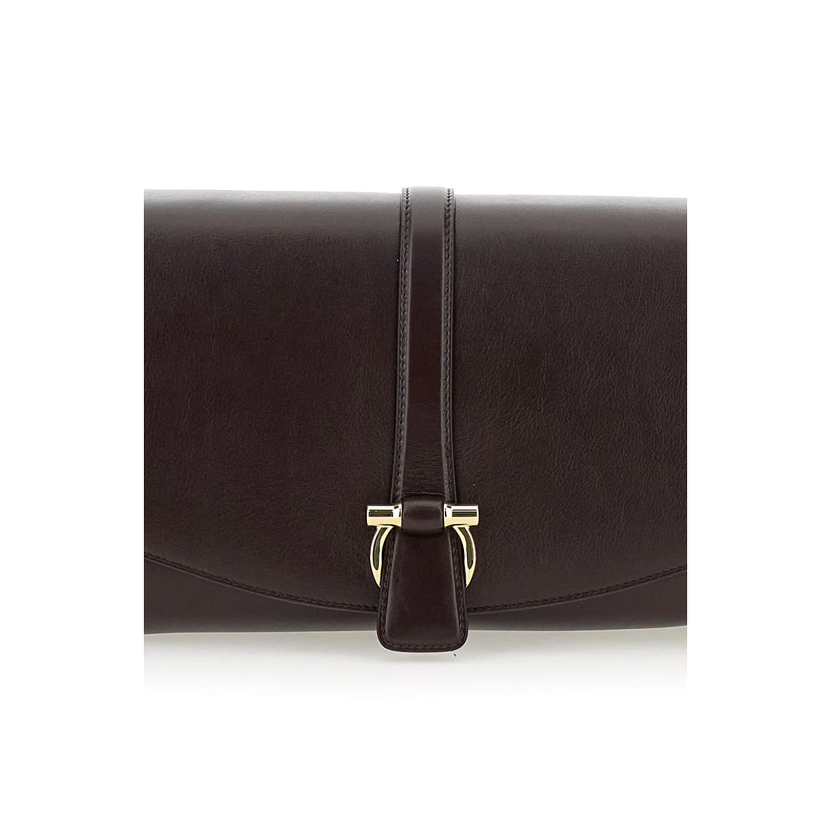 Bordeaux Crossbody Bag With Gancini Buckle Detail - Image 3