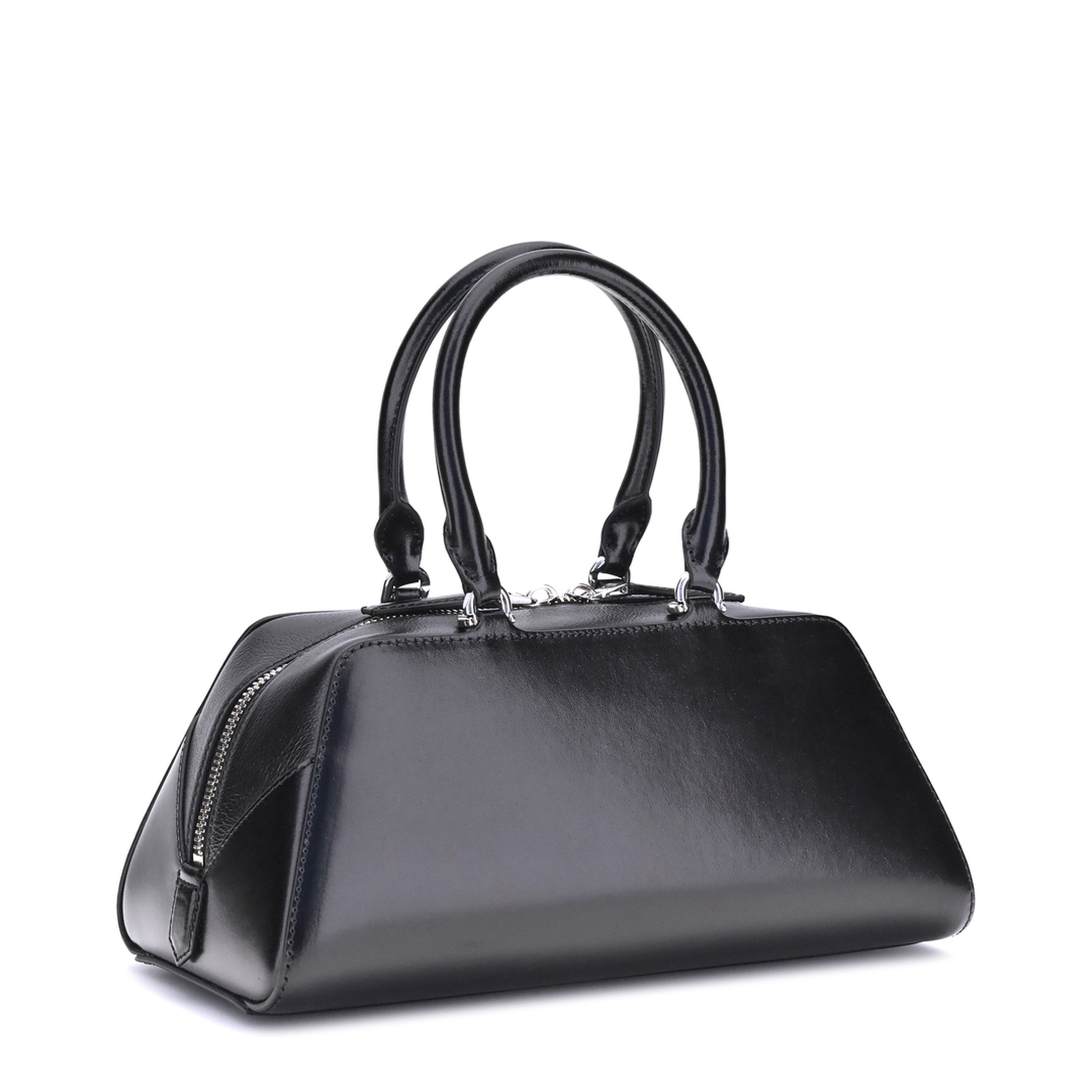 Antigona Small Box Leather Handbag - Black - Image 3