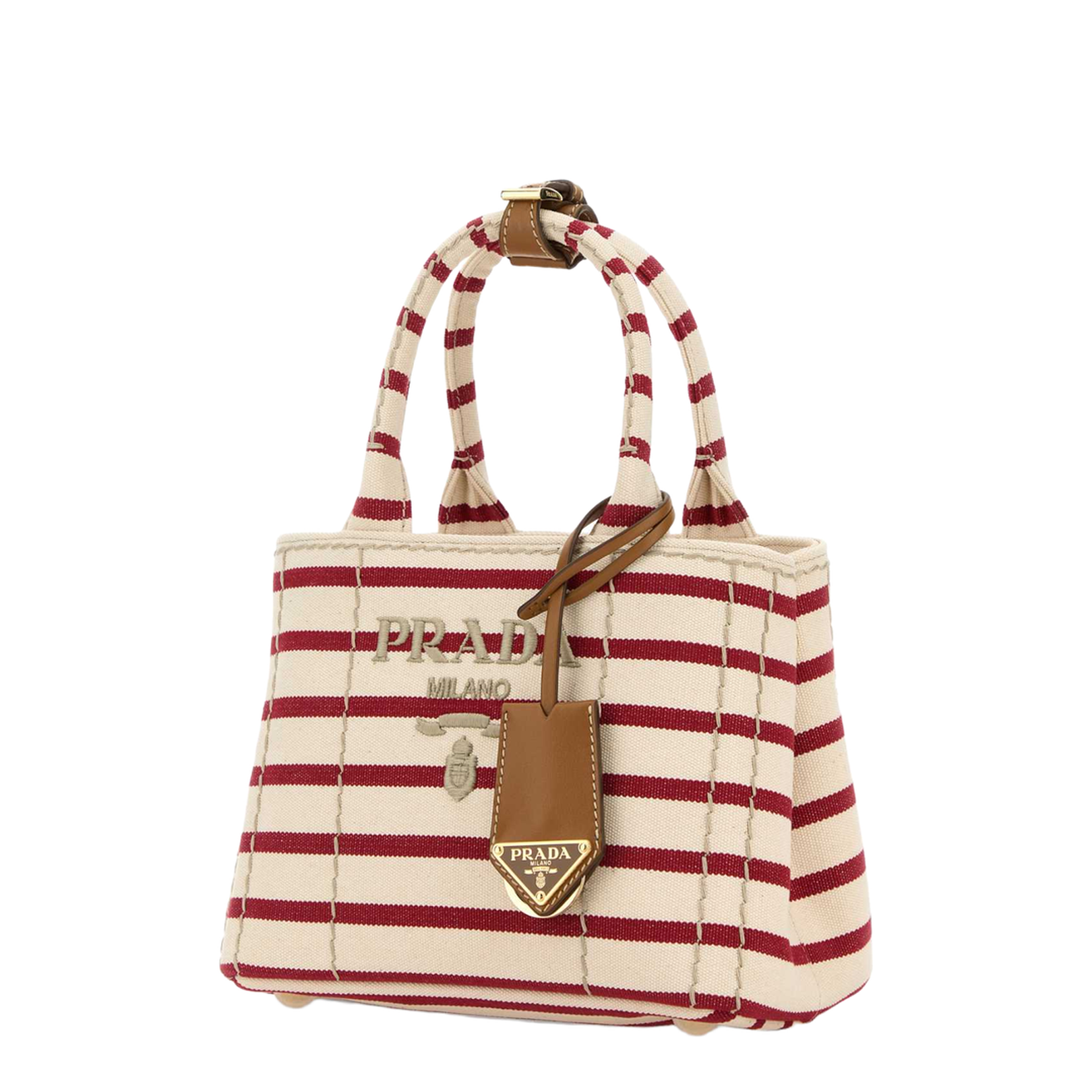 Jardinière Striped Cotton Canvas Mini-Bag - Image 2