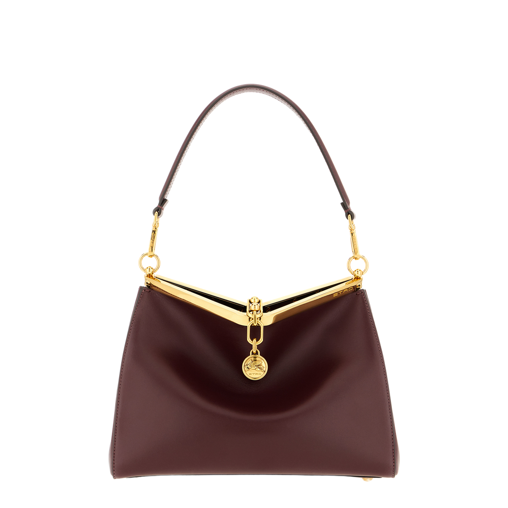 Vela M Hand Bag Leather Brown - Image 4