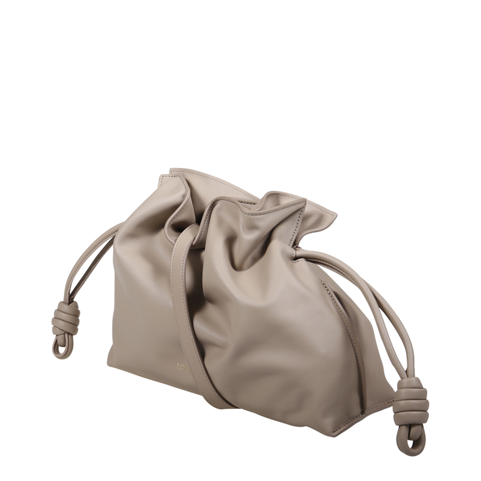 Flamenco Medium Calfskin Clutch Bag - Beige - Image 2