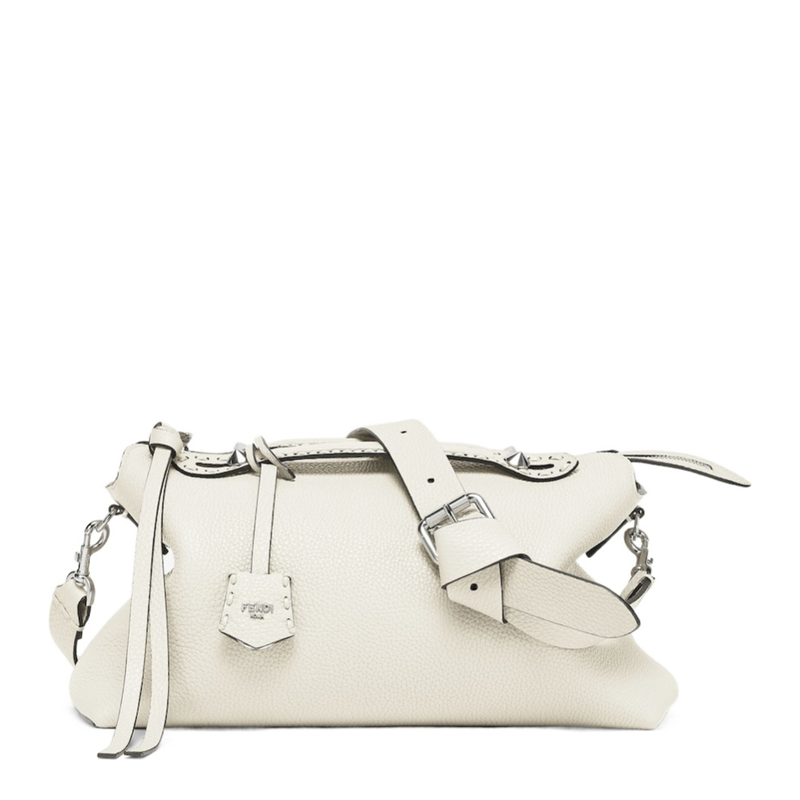 By The Way Large Leather Crossbody Bags - White - Image 3