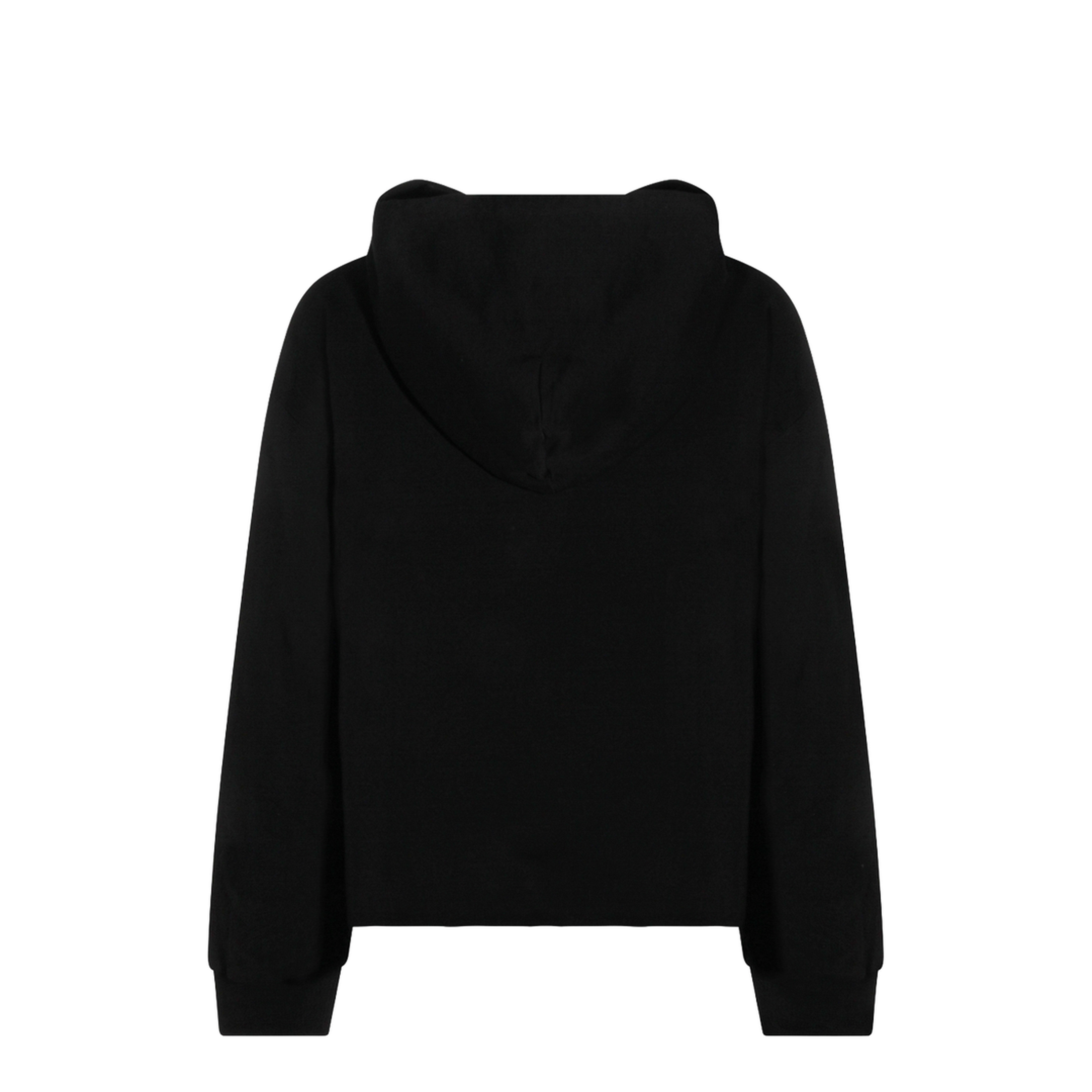 Black Cotton Hoodie - Image 3