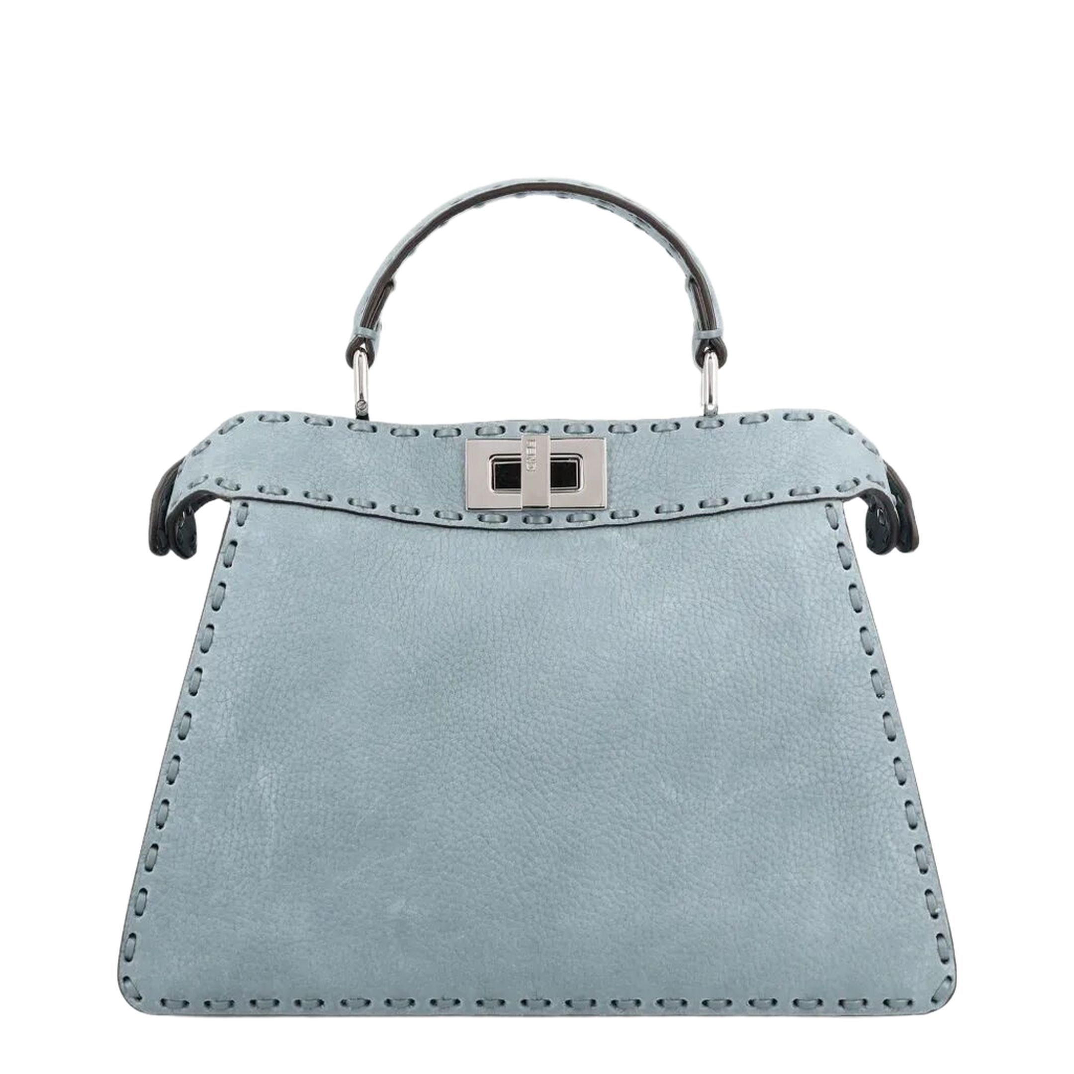 Peekaboo ISeeU Small Cuoio Romano Leather Light Blue - Image 5