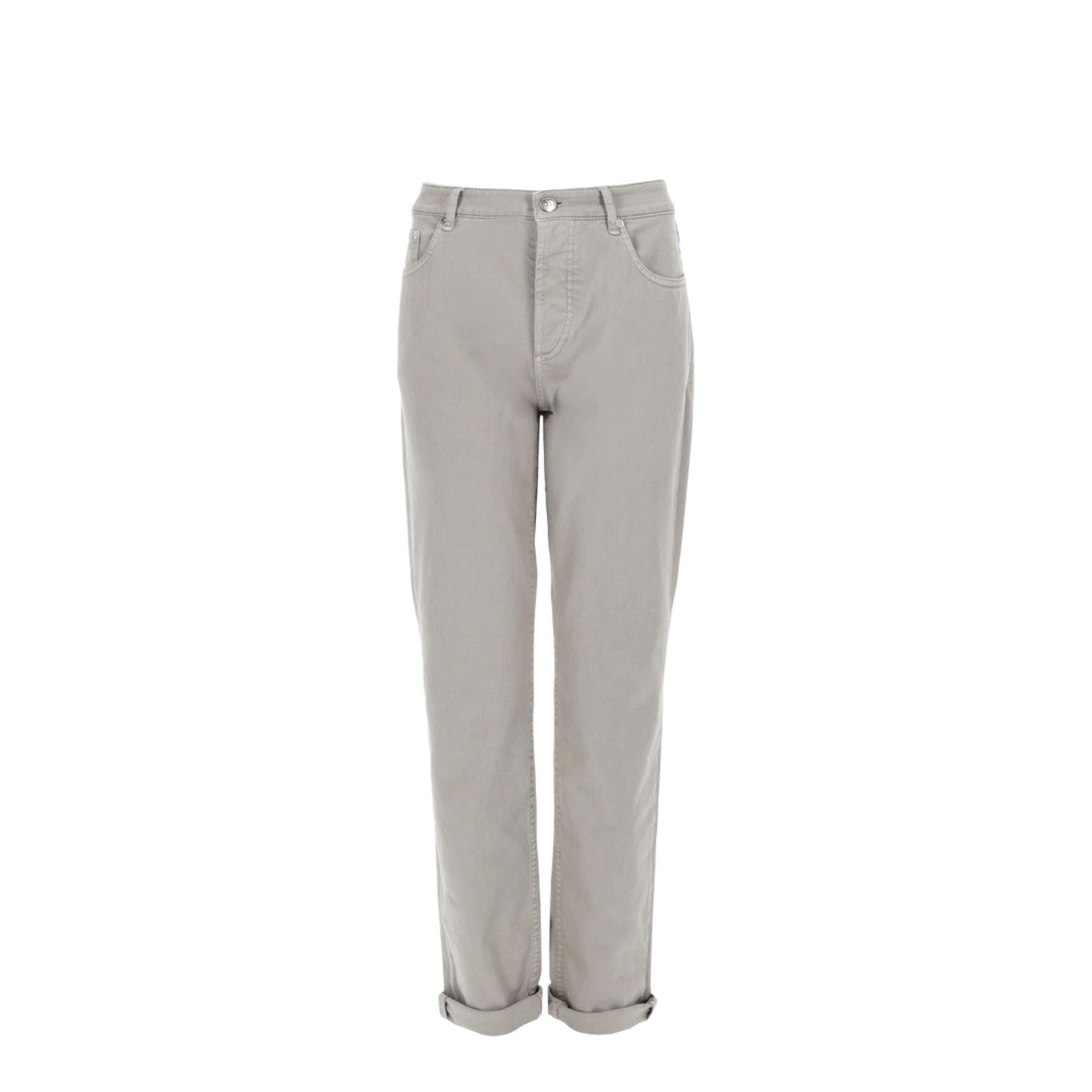 Logo-Embroidered Five-Pocket Trousers - Image 1