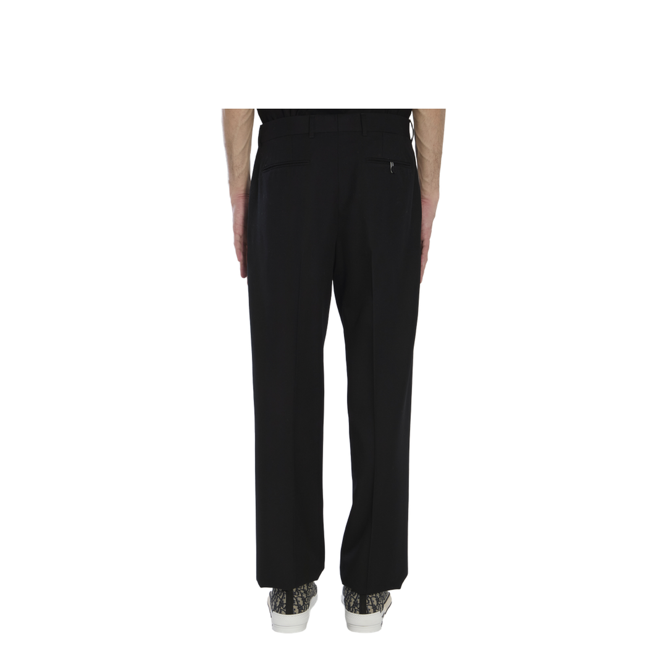 Wide Wool Trousers - Image 4