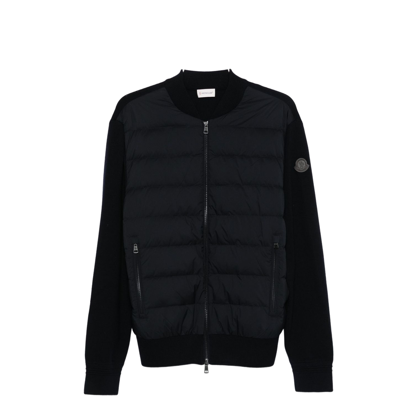 Padded Wool Zip-Up Cardigan - Image 1