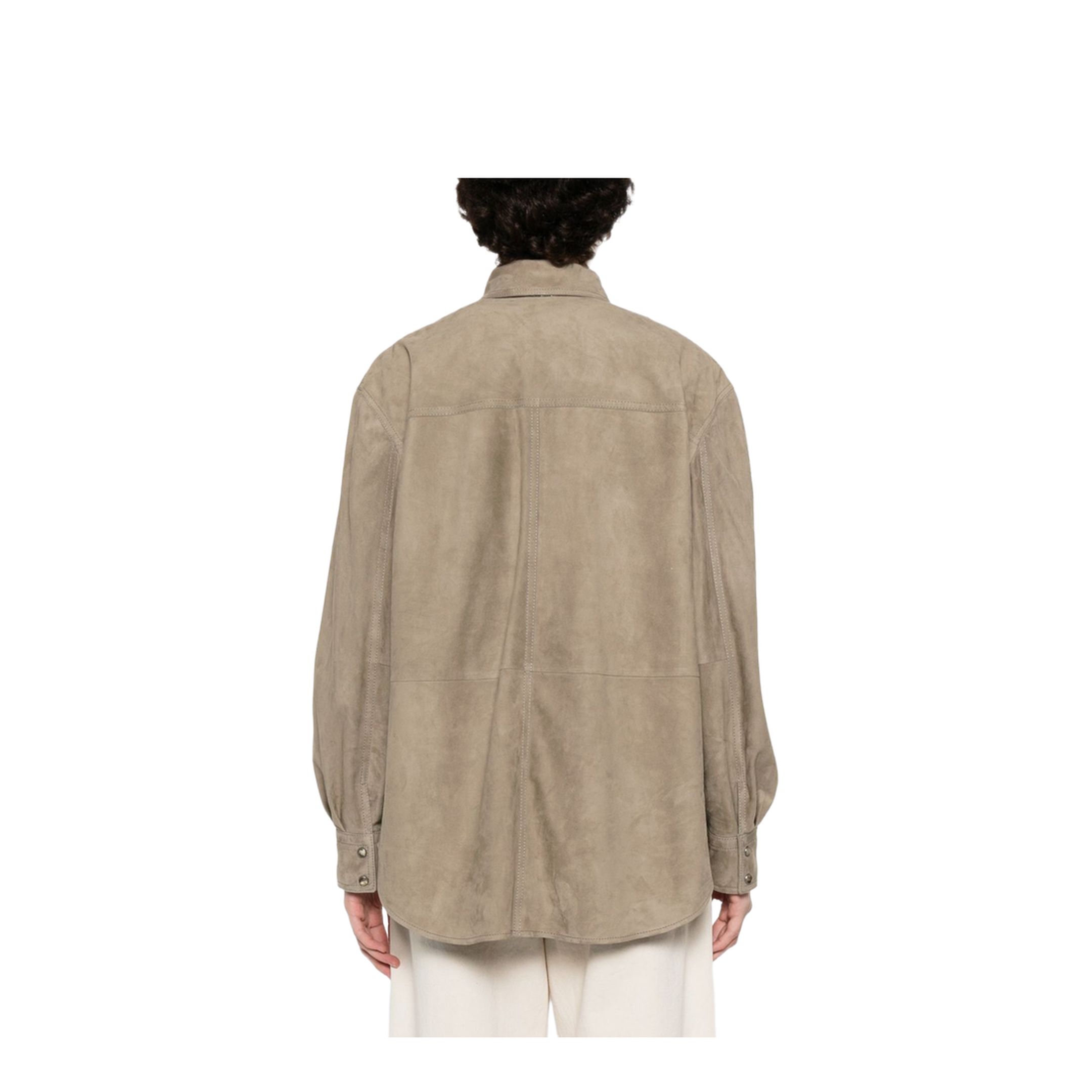 Suede Shirt - Grey - Image 4