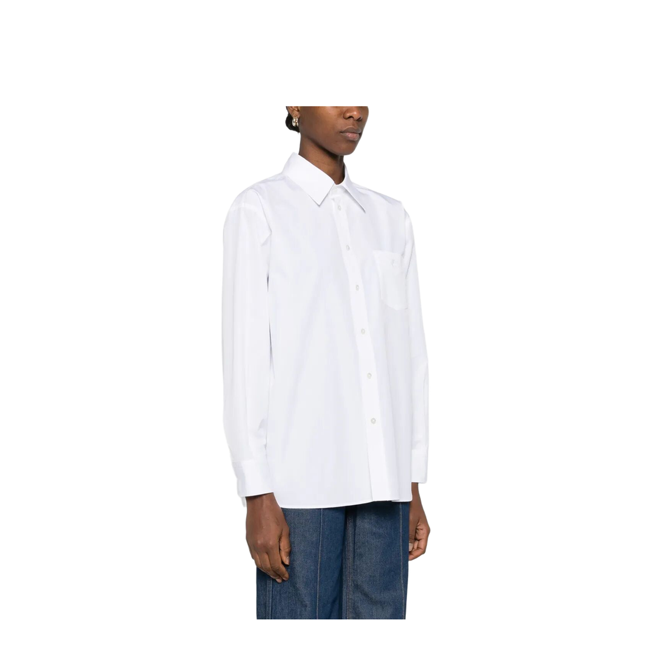 Chest-Pocket Cotton Shirt - Image 4