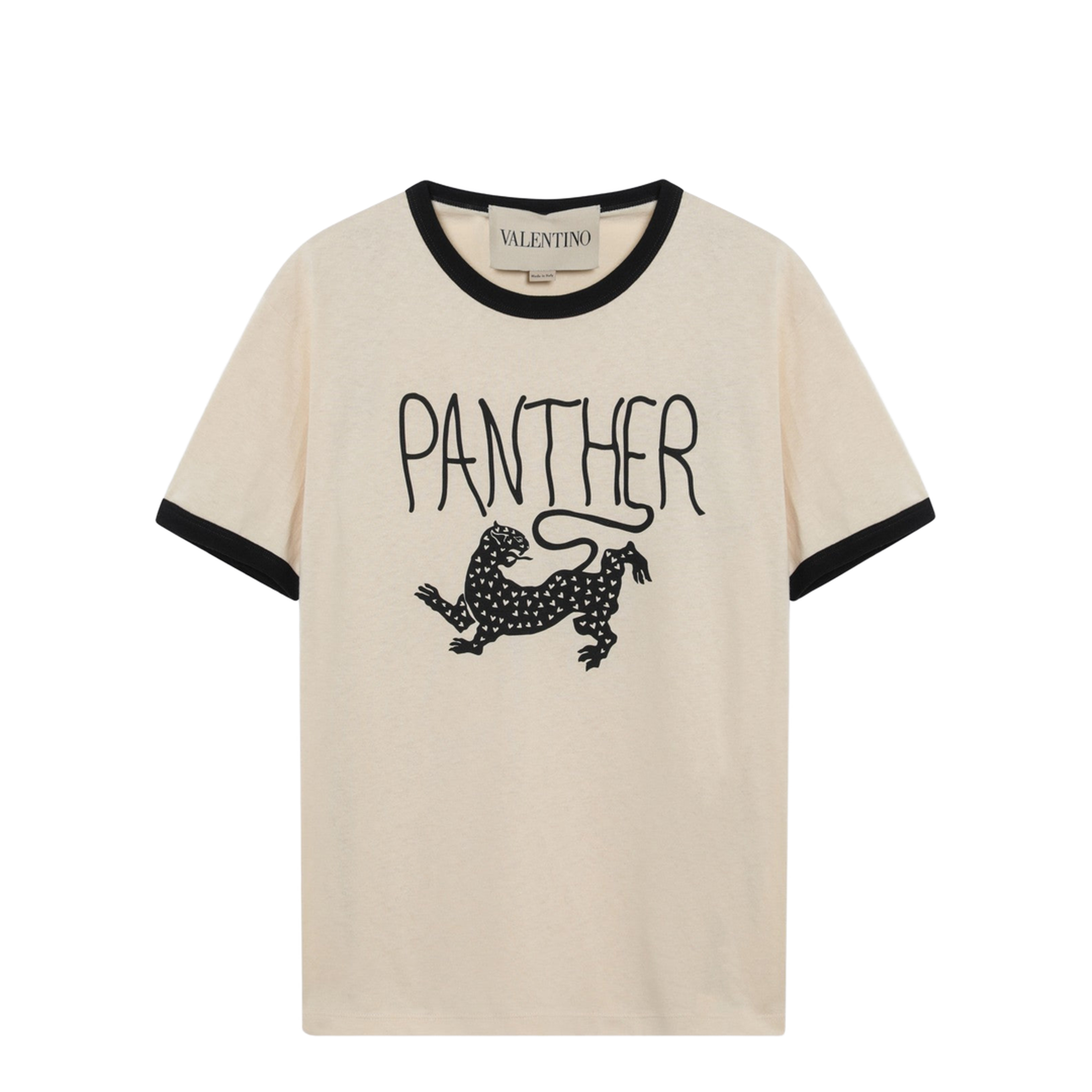 Beige Cotton T-Shirt - Image 1