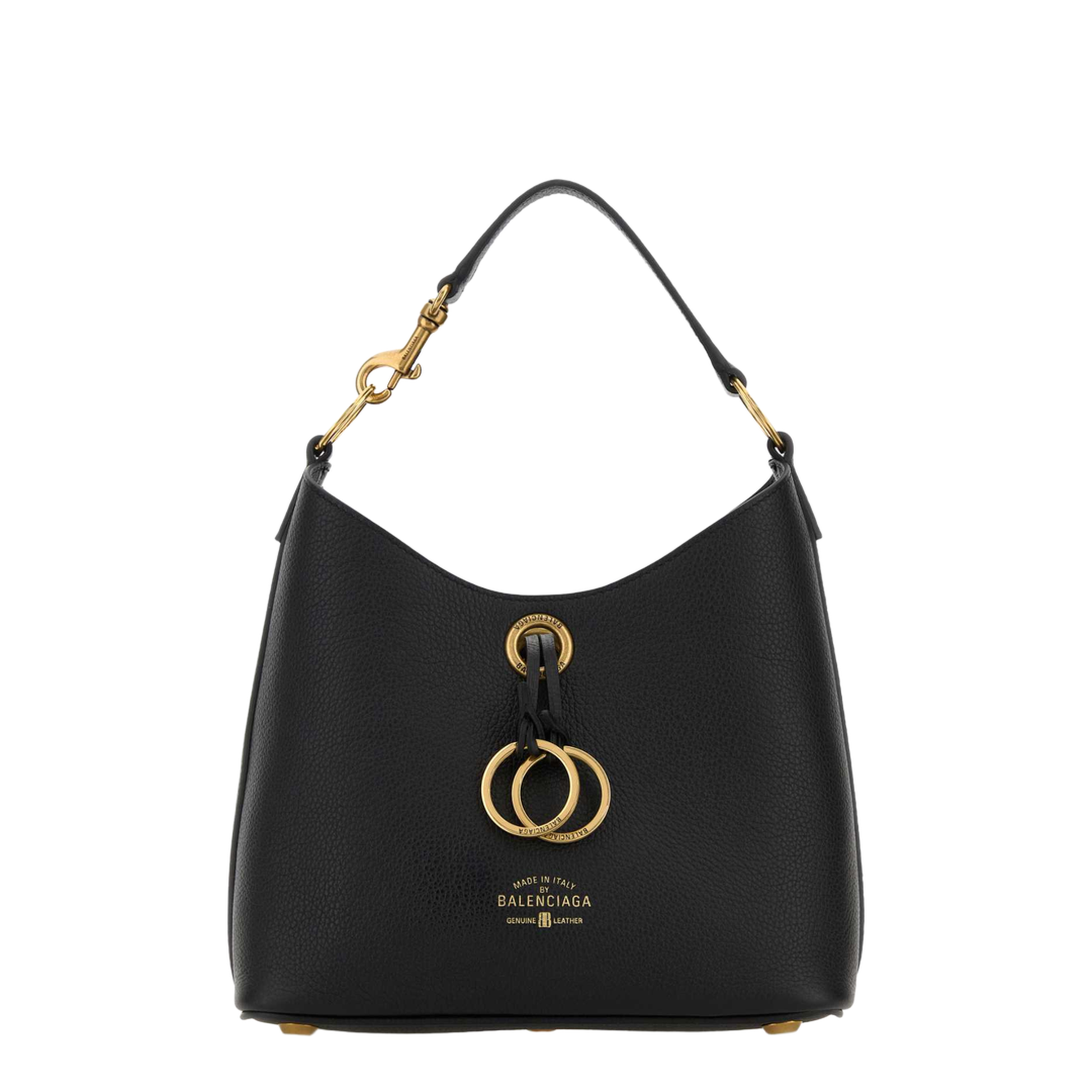 Carrie Small Calfskin Handbag - Black - Image 1