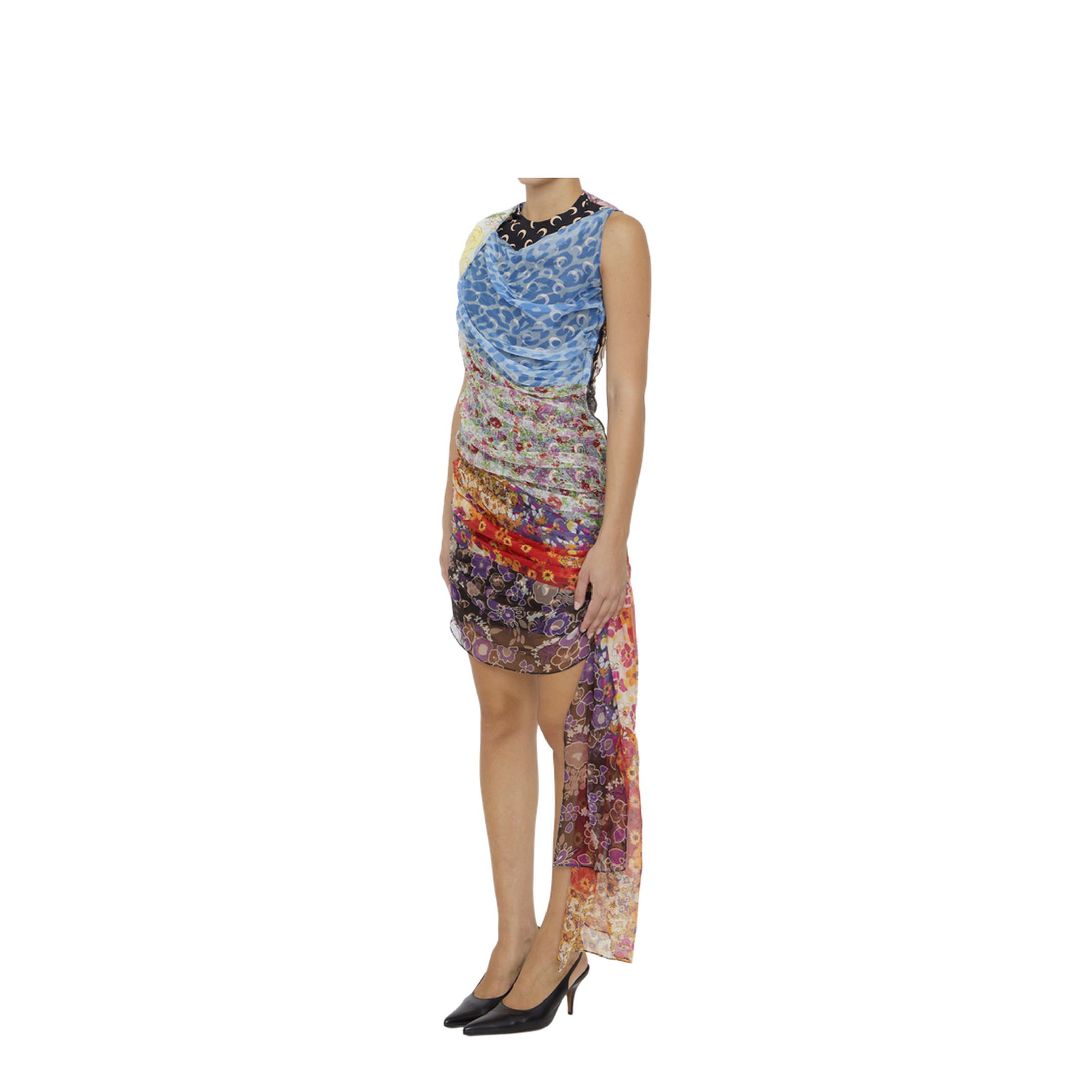 Regenerated Scarves Dress - Image 2