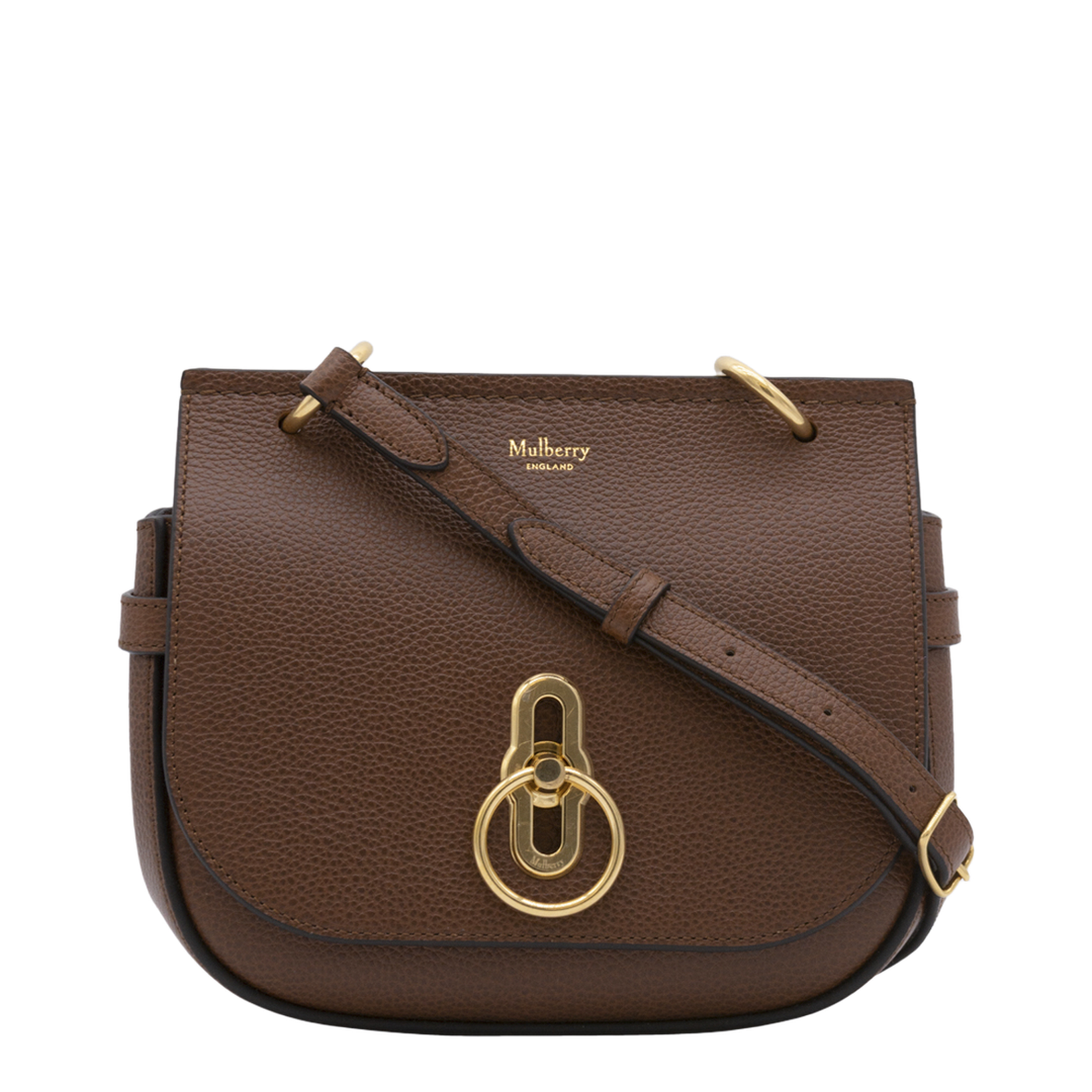 Amberley Small Two-Tone Small Classic Grain Satchel - Brown - Image 1