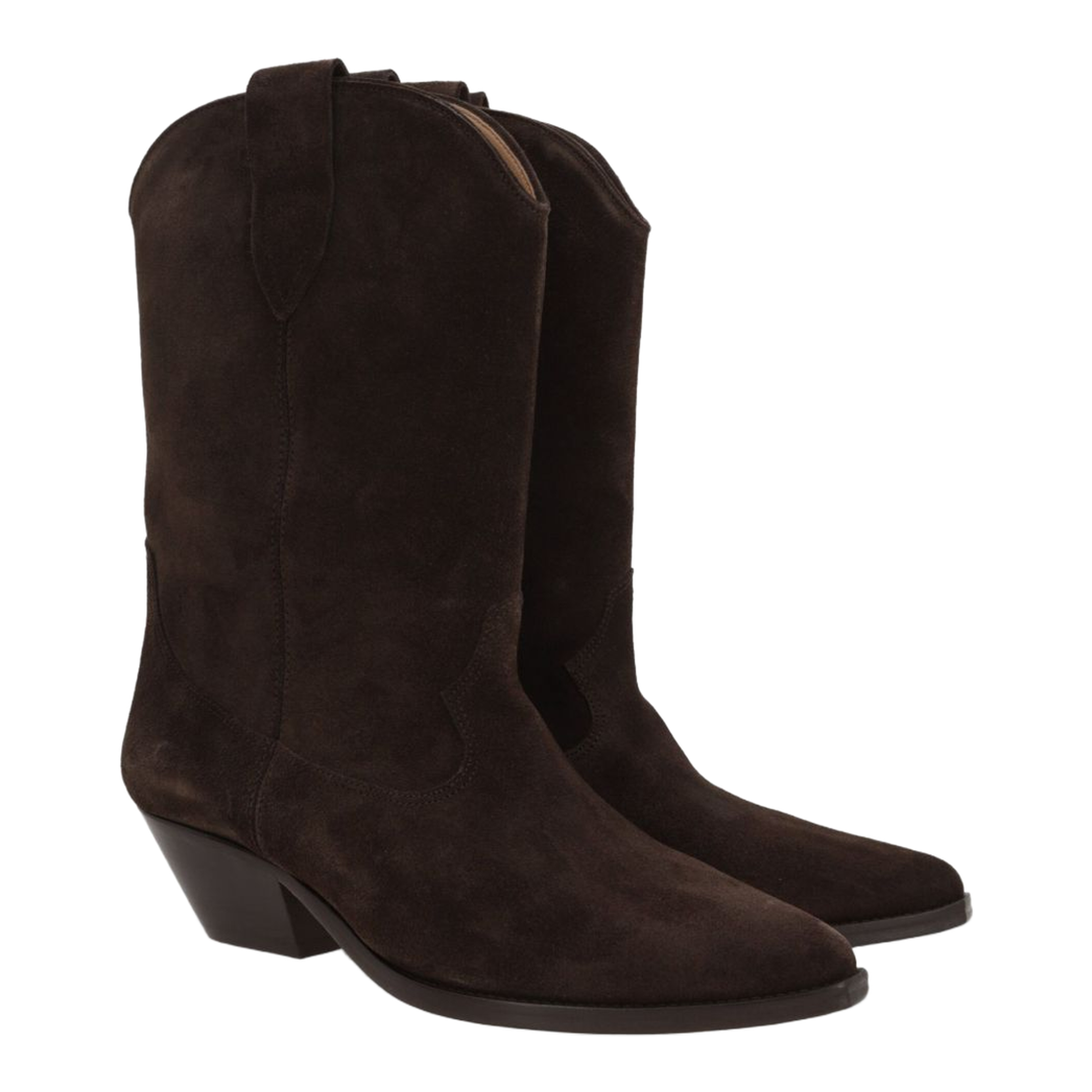 Pointed Toe Dark Brown Wooden Heel - Image 4