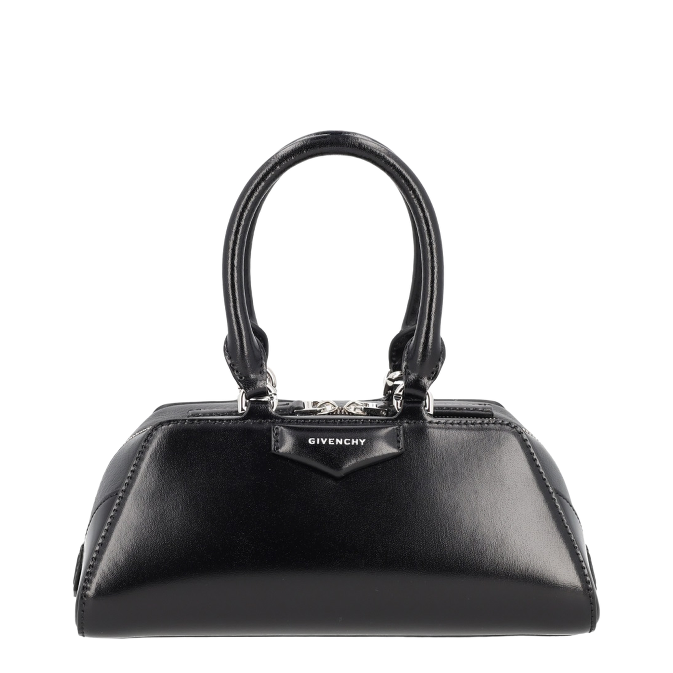 Antigona Mini Calfskin Handbag - Black - Image 1