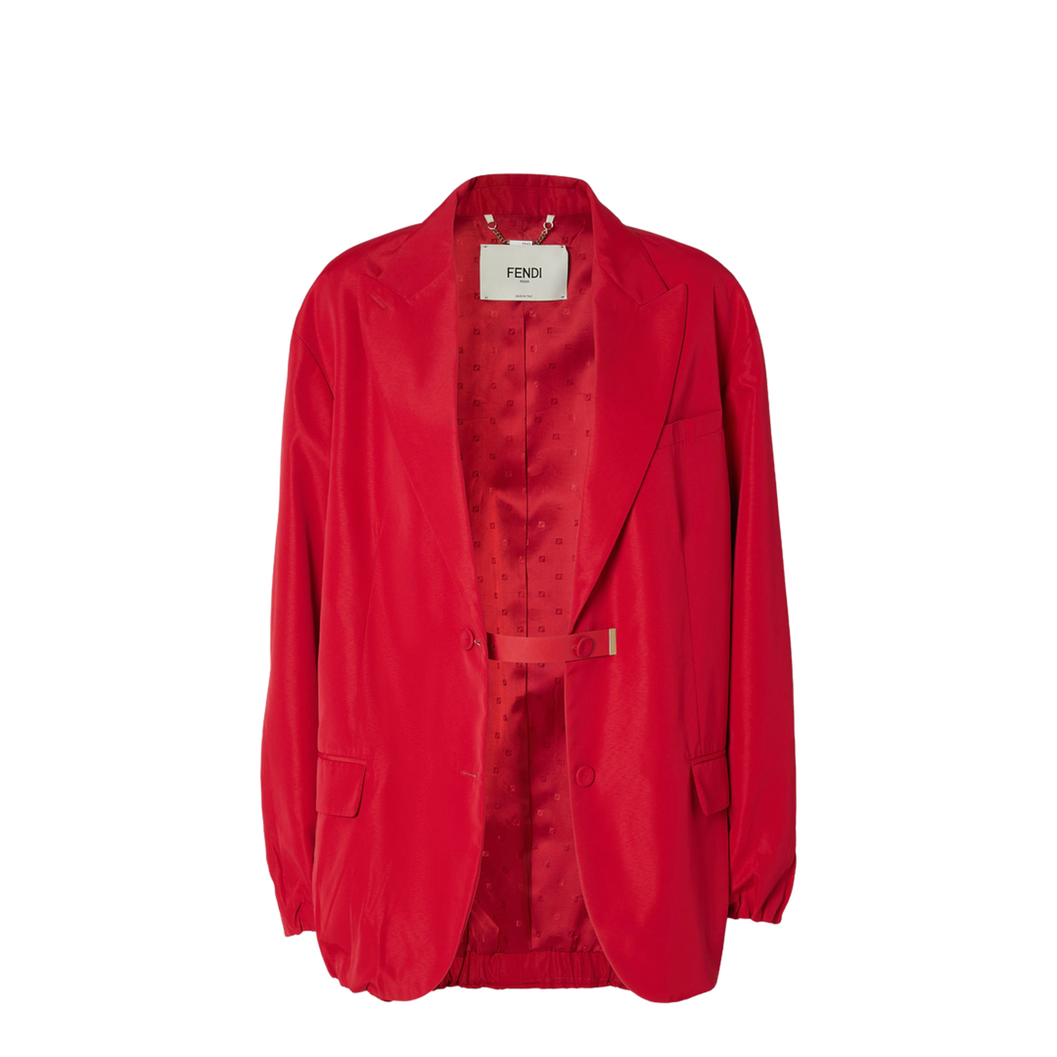 Red Technical Viscose Jacket - Image 1