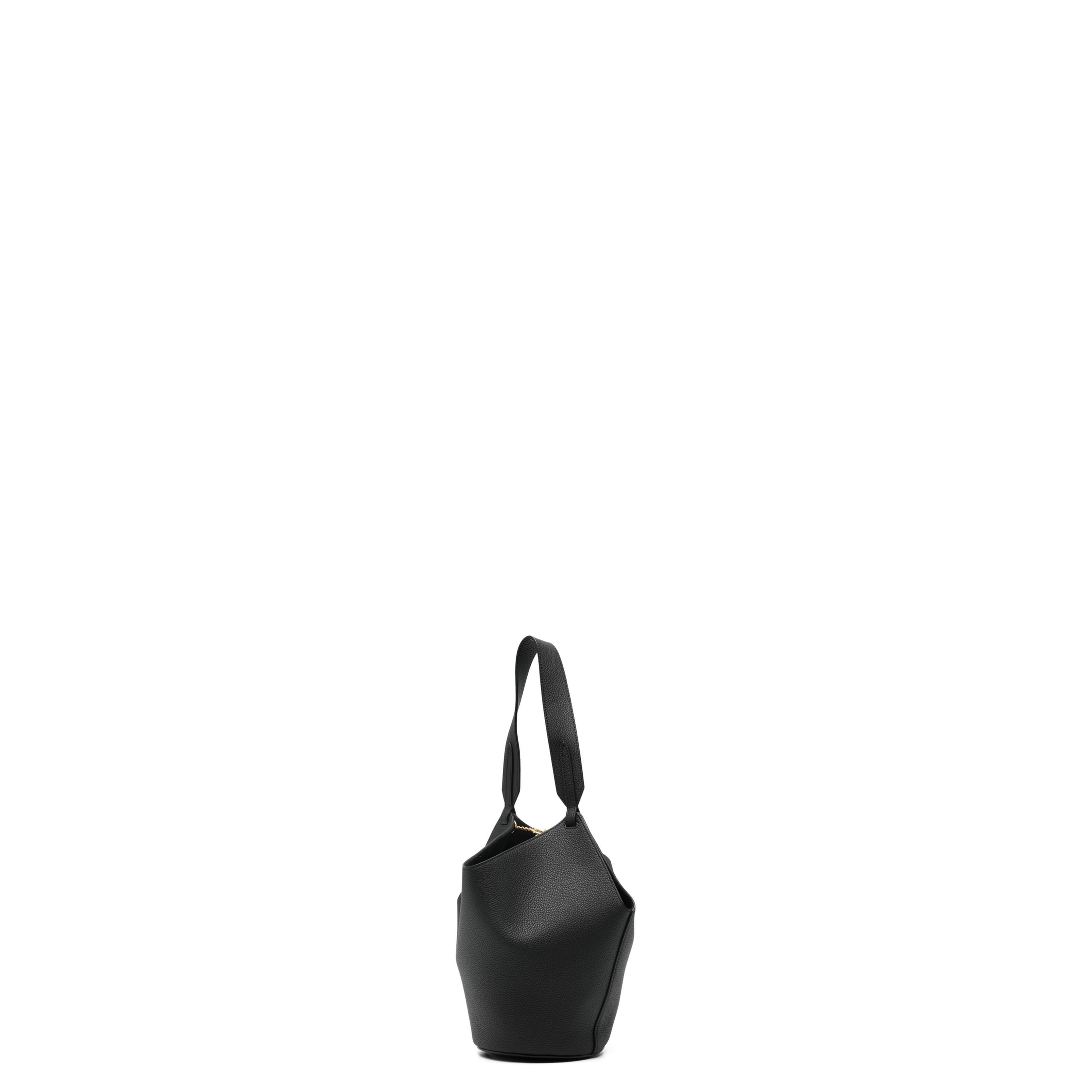 Lotus Mini Leather Bucket Bag - Image 3