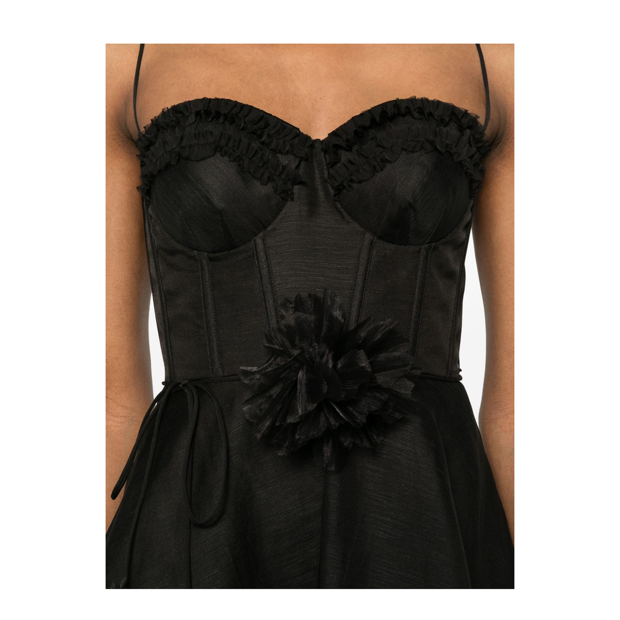 Luna Ruffle Mini Dress - Image 2